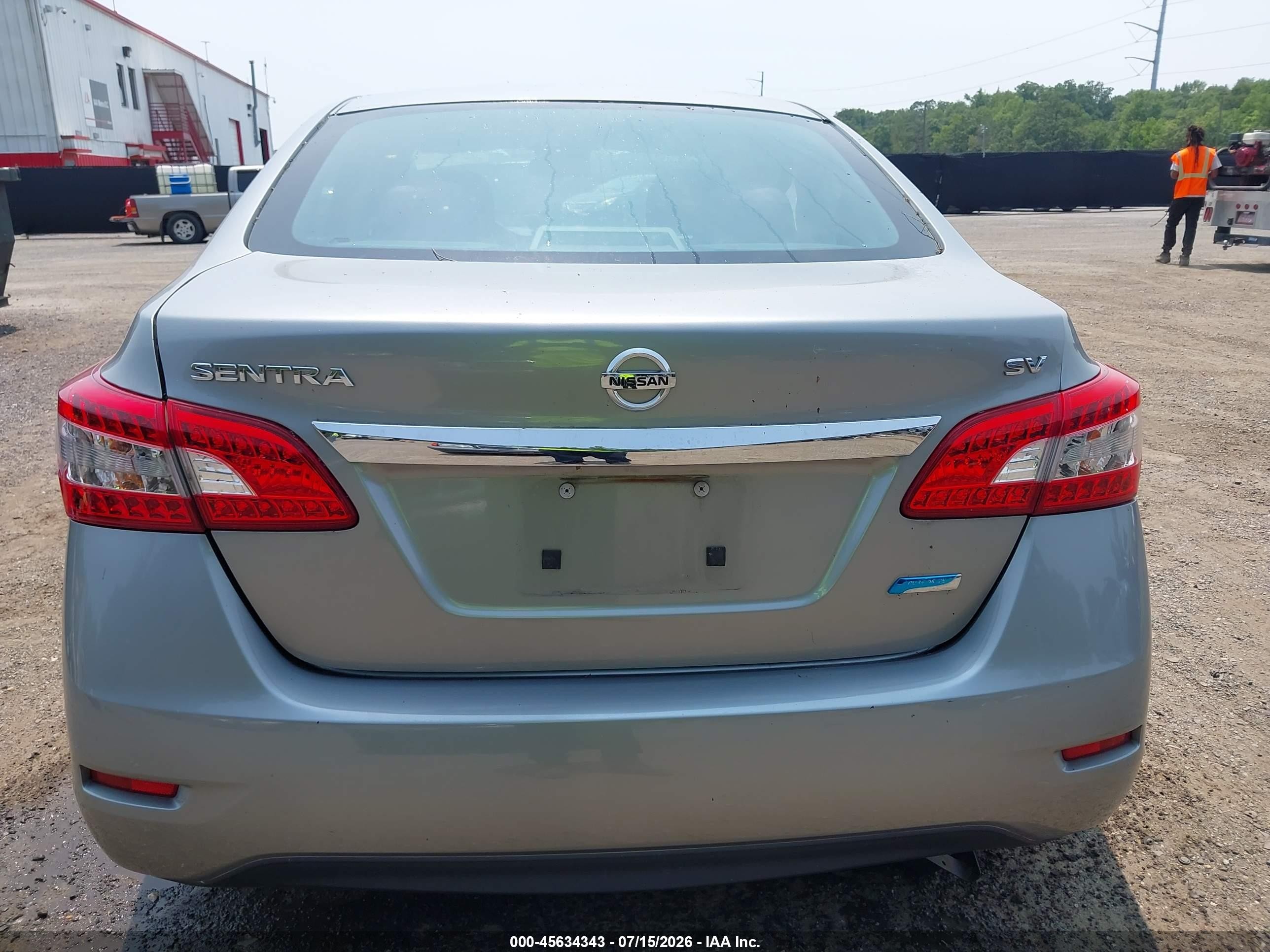 2014 Nissan Sentra Sv Black vin: 3N1AB7AP3EY335708