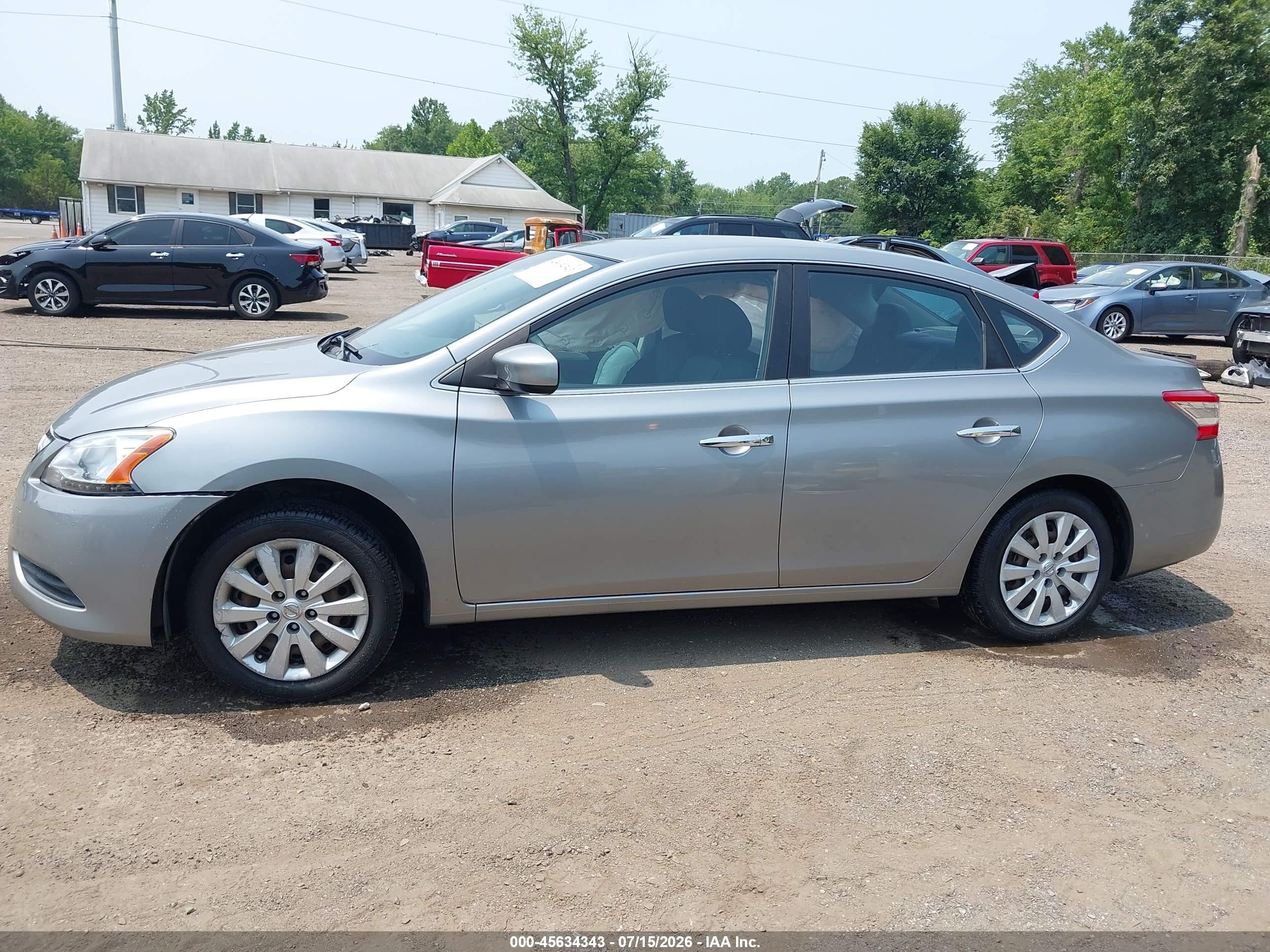 2014 Nissan Sentra Sv Black vin: 3N1AB7AP3EY335708