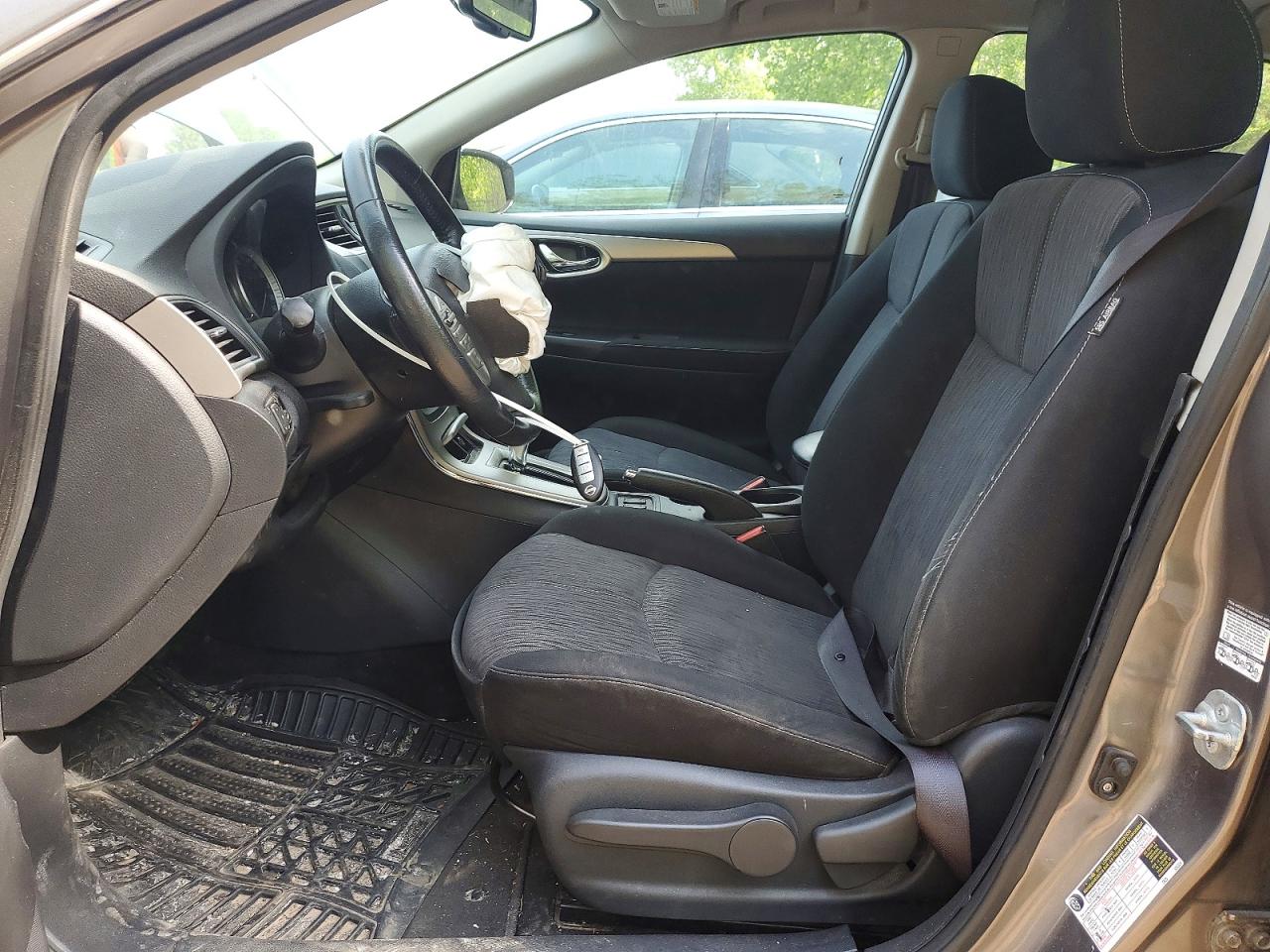 2015 Nissan Sentra S Серый vin: 3N1AB7AP3FL636476