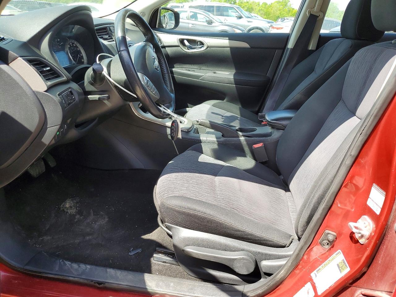 2015 Nissan Sentra Sv Красный vin: 3N1AB7AP3FL638390