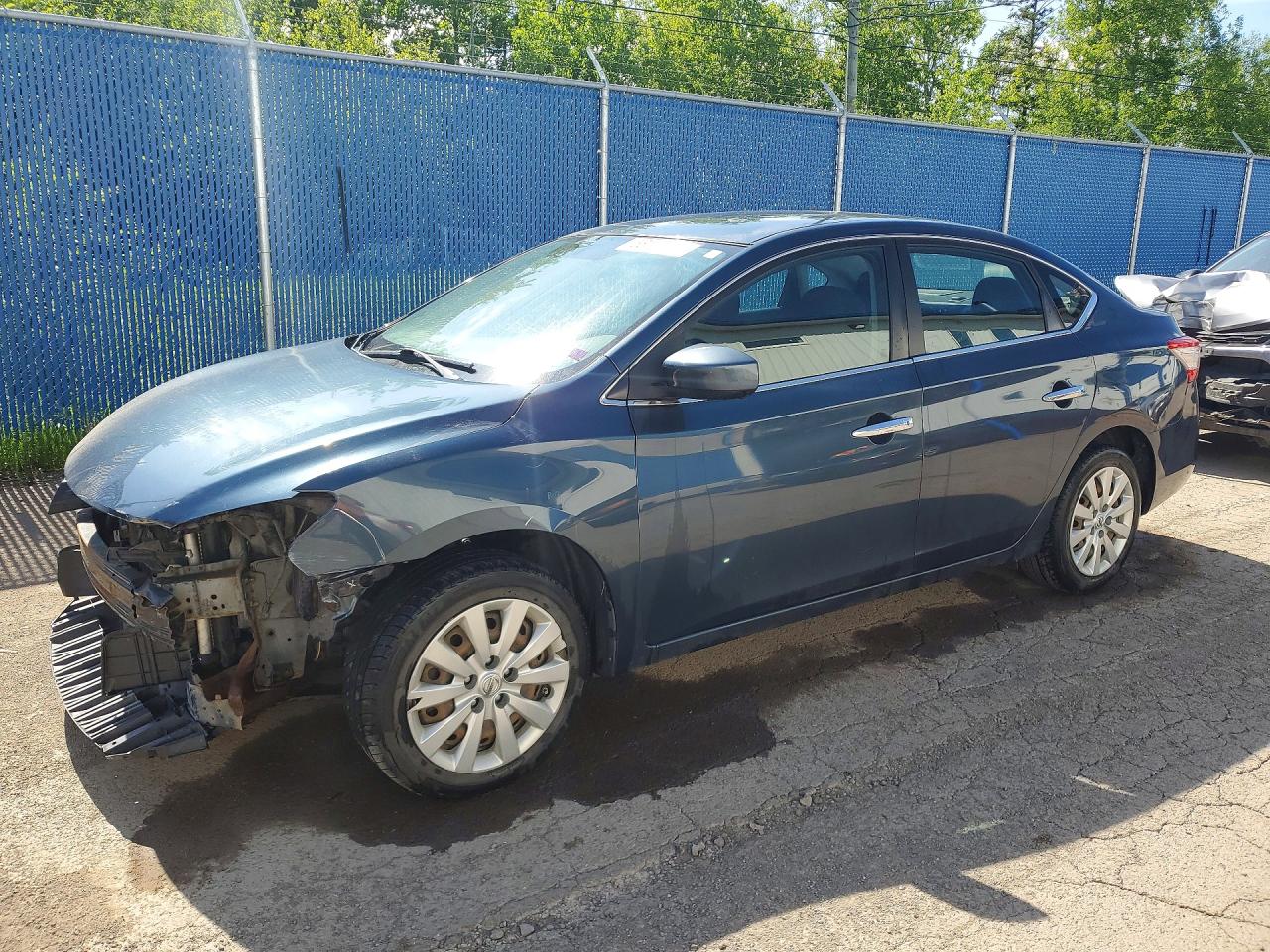 2015 Nissan Sentra S Charcoal vin: 3N1AB7AP3FL641550