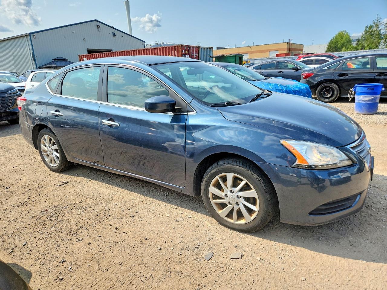 2015 Nissan Sentra S Blue vin: 3N1AB7AP3FL644478