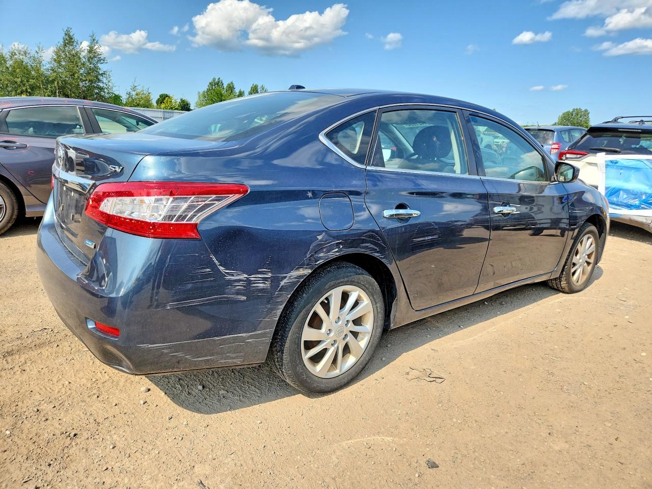 2015 Nissan Sentra S Blue vin: 3N1AB7AP3FL644478