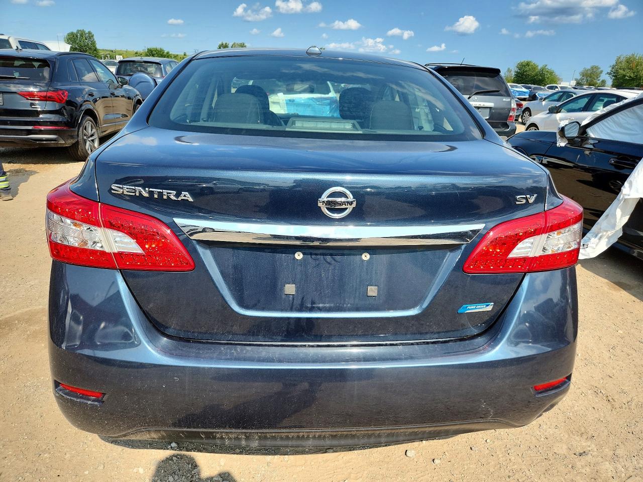 2015 Nissan Sentra S Blue vin: 3N1AB7AP3FL644478