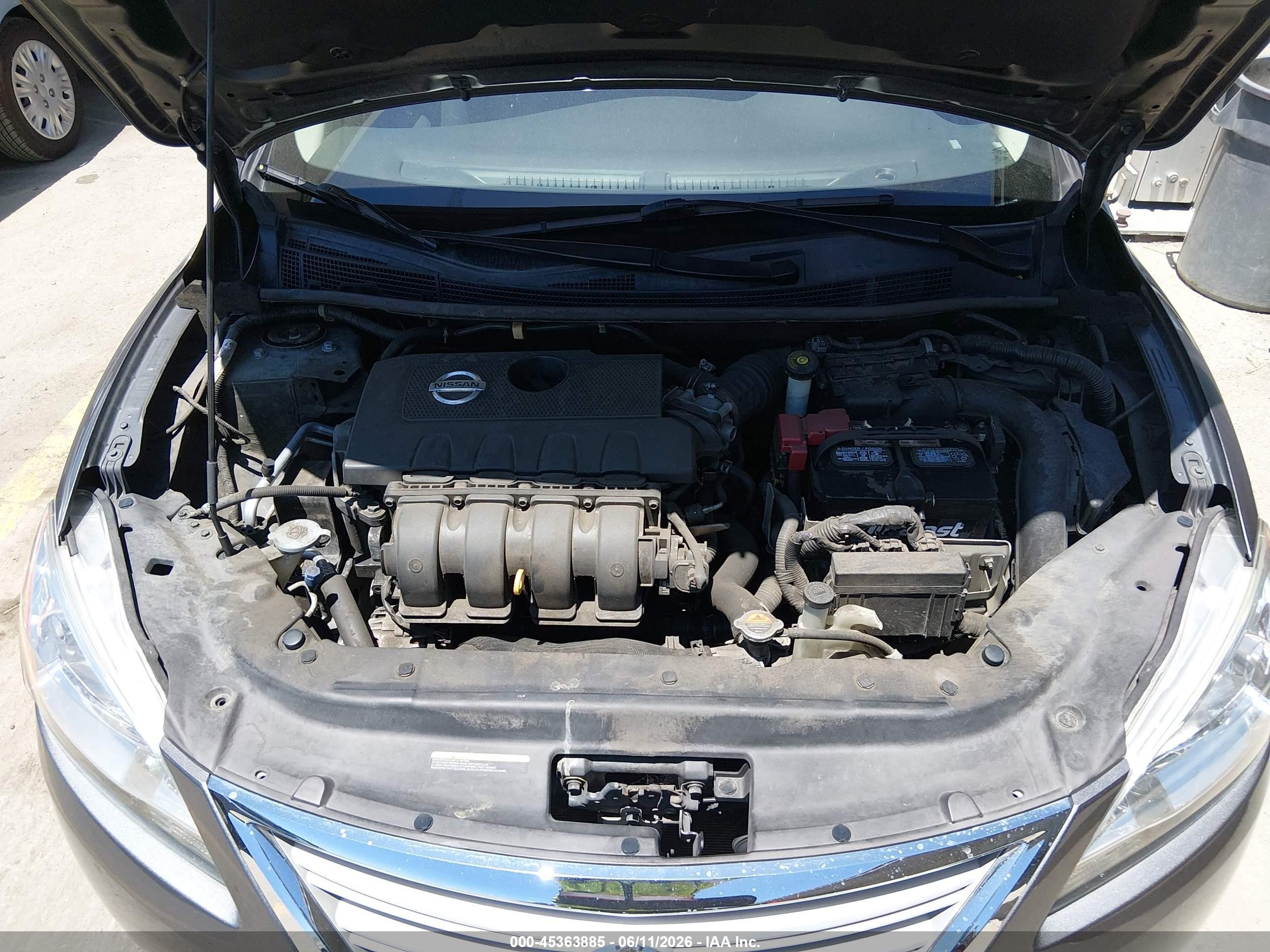 2015 Nissan Sentra Sv Серый vin: 3N1AB7AP3FL645517