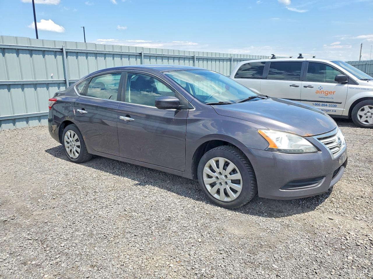 2015 Nissan Sentra S Gray vin: 3N1AB7AP3FL648188