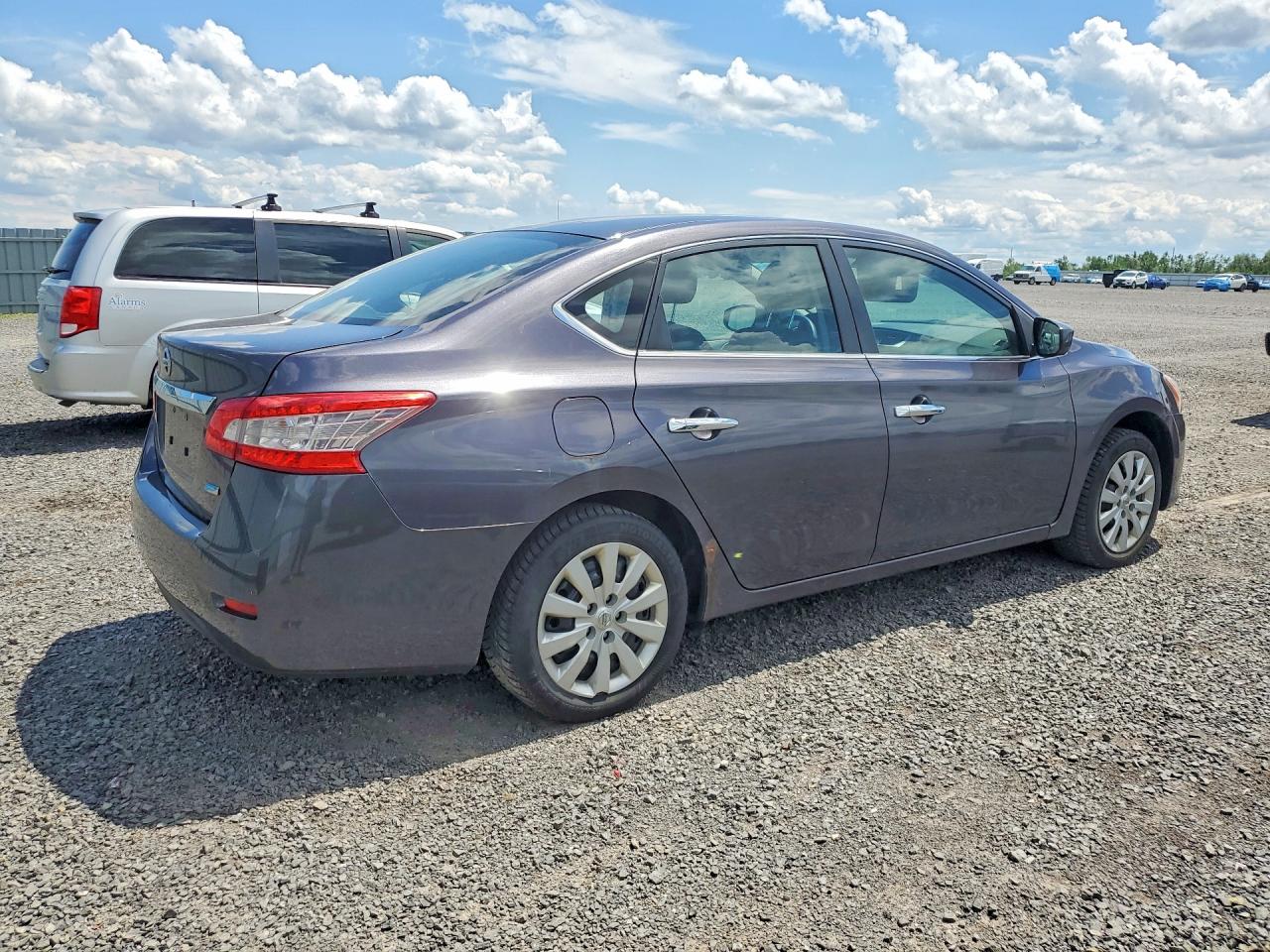 2015 Nissan Sentra S Gray vin: 3N1AB7AP3FL648188