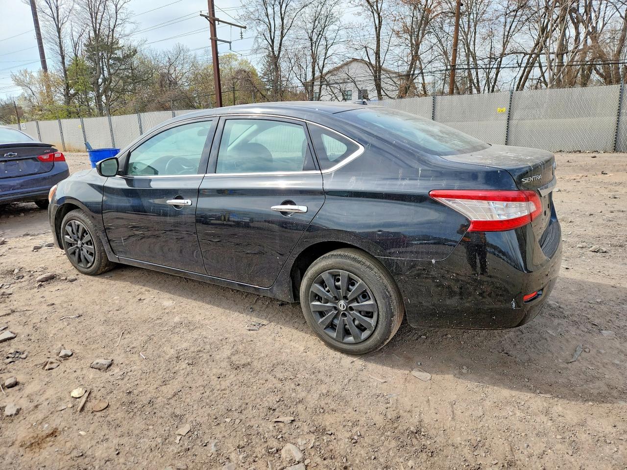 2015 Nissan Sentra Sv Black vin: 3N1AB7AP3FL653097