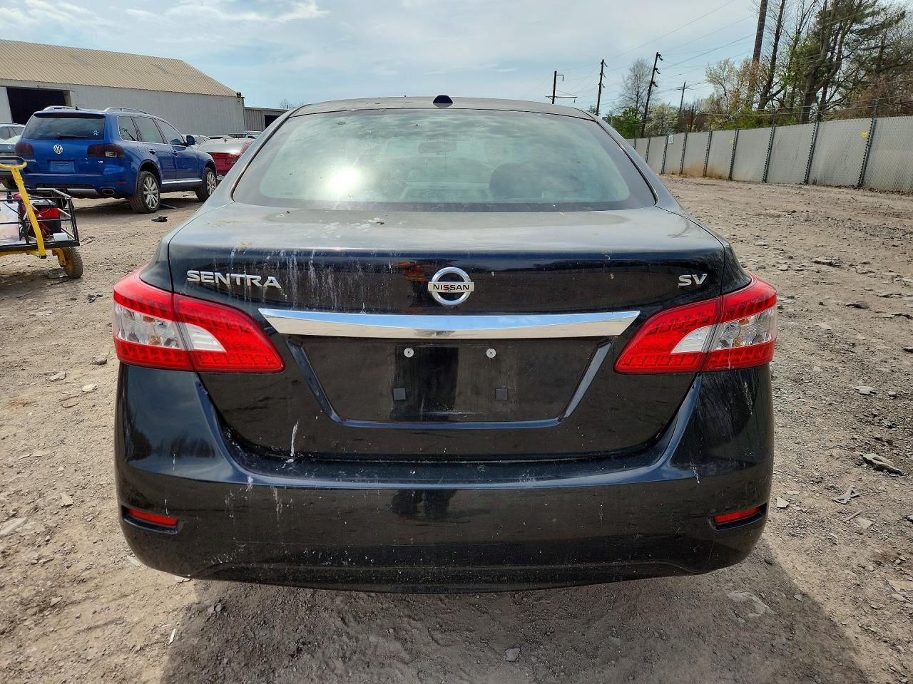 2015 Nissan Sentra Sv Black vin: 3N1AB7AP3FL653097
