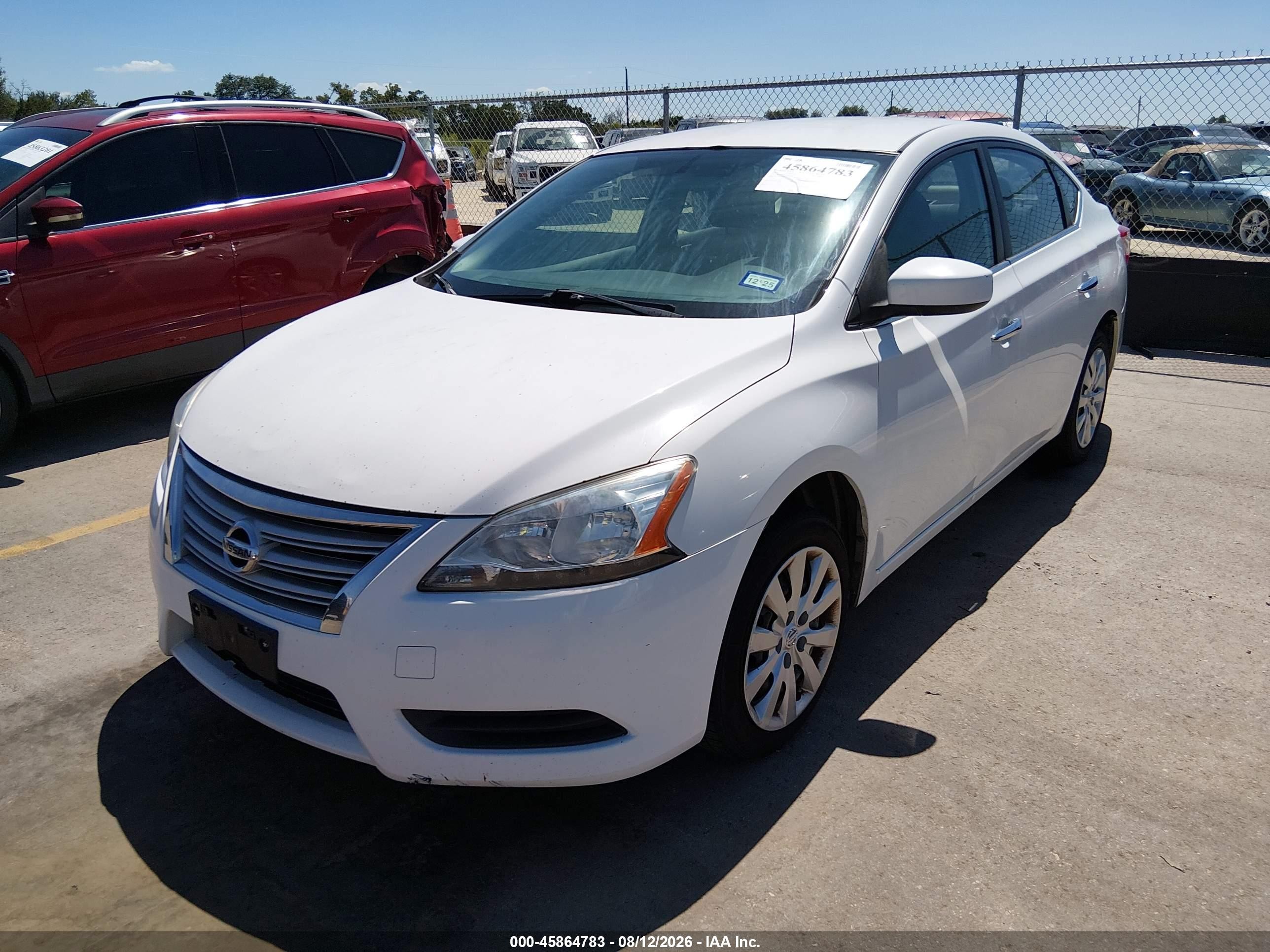 2015 Nissan Sentra Fe+ S/s/sl/sr/sv Белый vin: 3N1AB7AP3FL656517