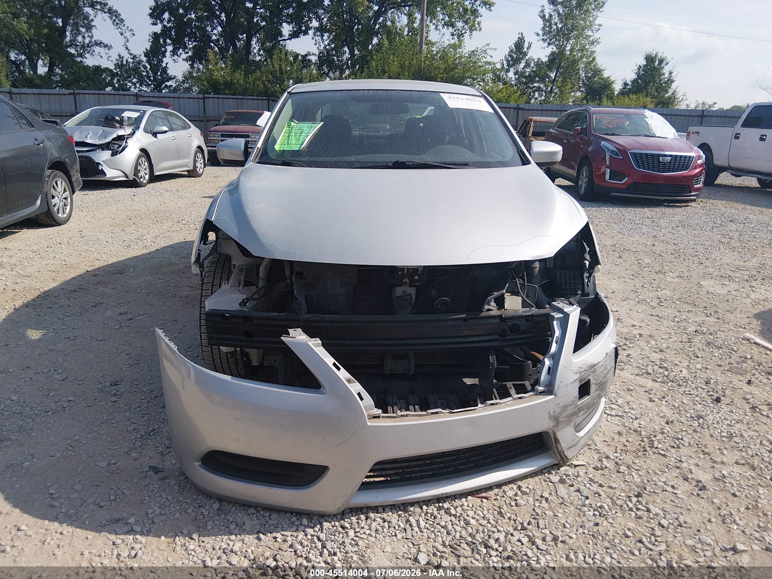 2015 Nissan Sentra Sv Silver vin: 3N1AB7AP3FL661720