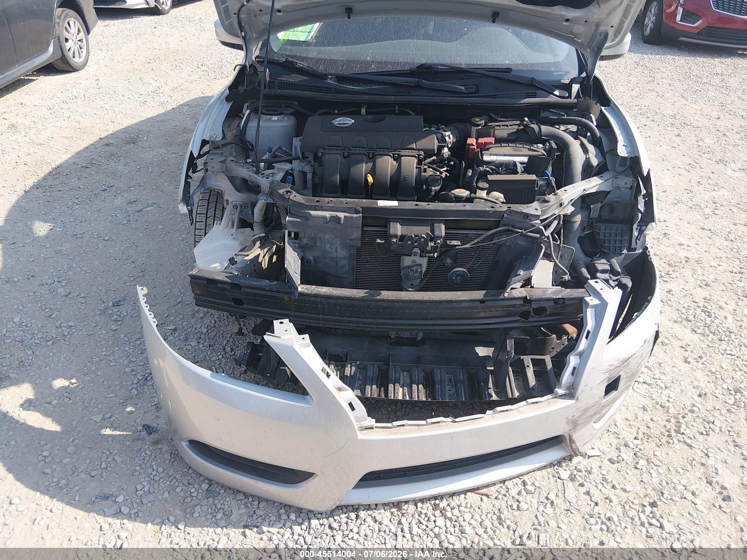 2015 Nissan Sentra Sv Silver vin: 3N1AB7AP3FL661720