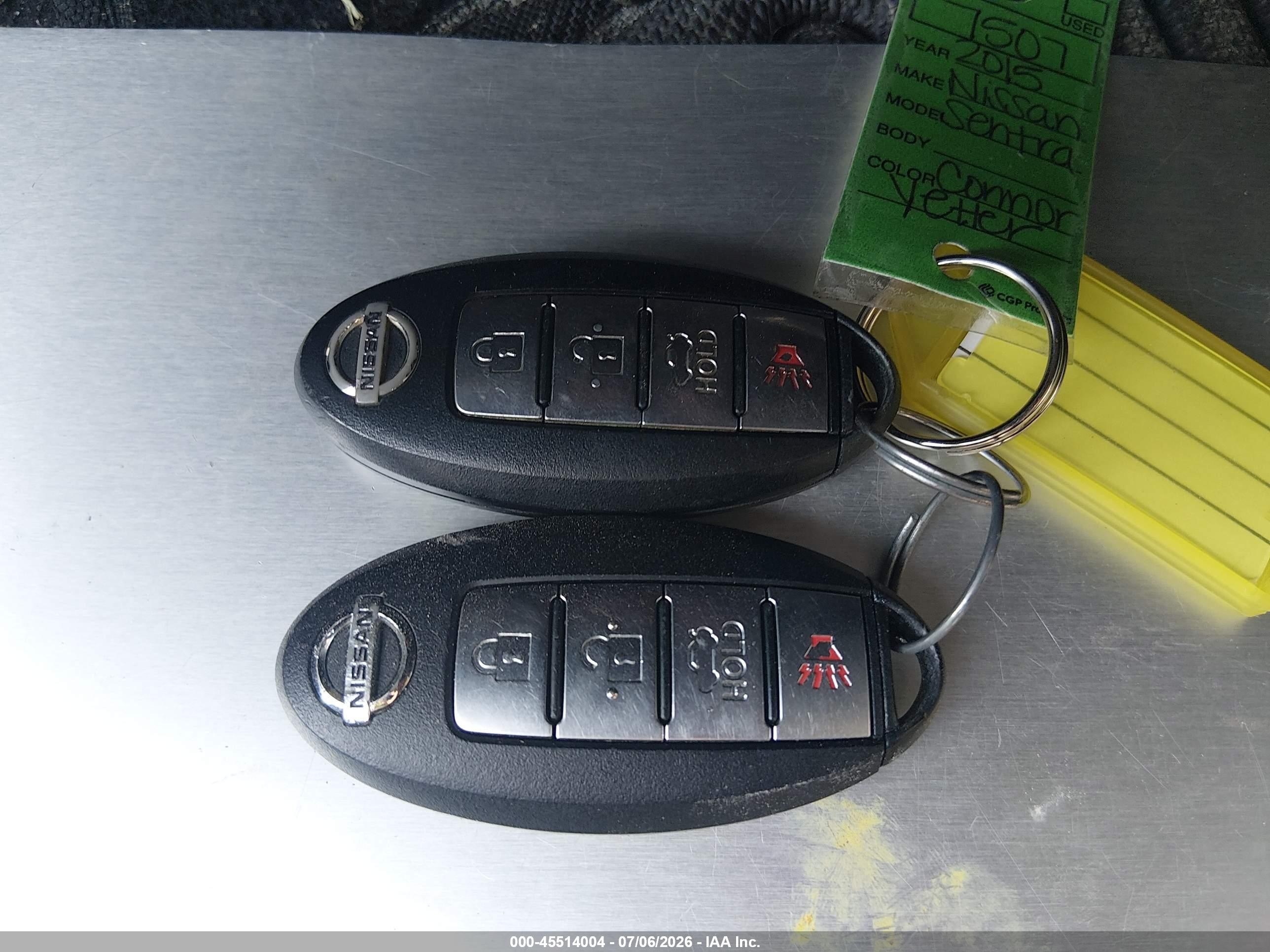 2015 Nissan Sentra Sv Silver vin: 3N1AB7AP3FL661720