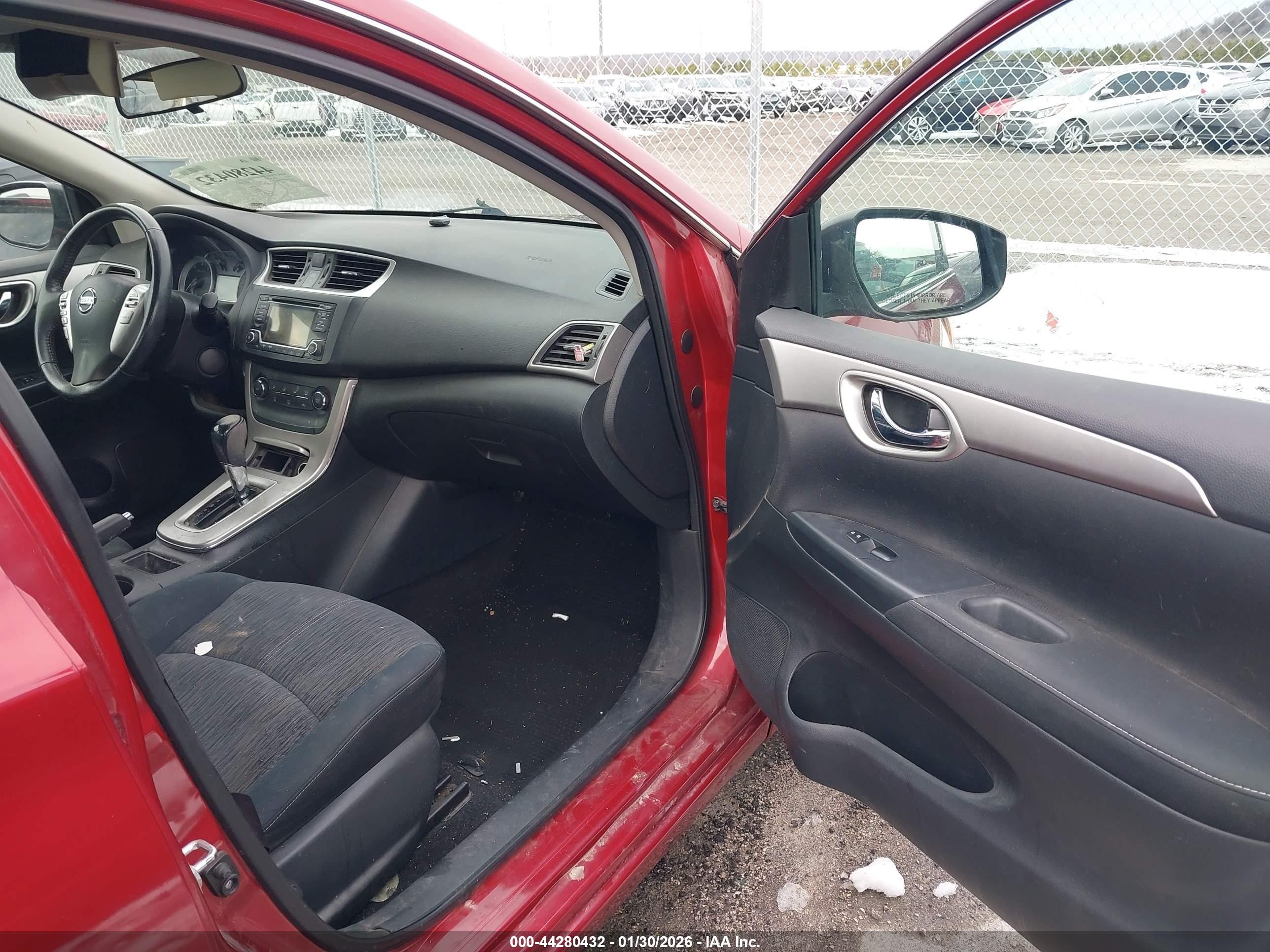 2015 Nissan Sentra Fe+ S/s/sl/sr/sv Red vin: 3N1AB7AP3FL664228