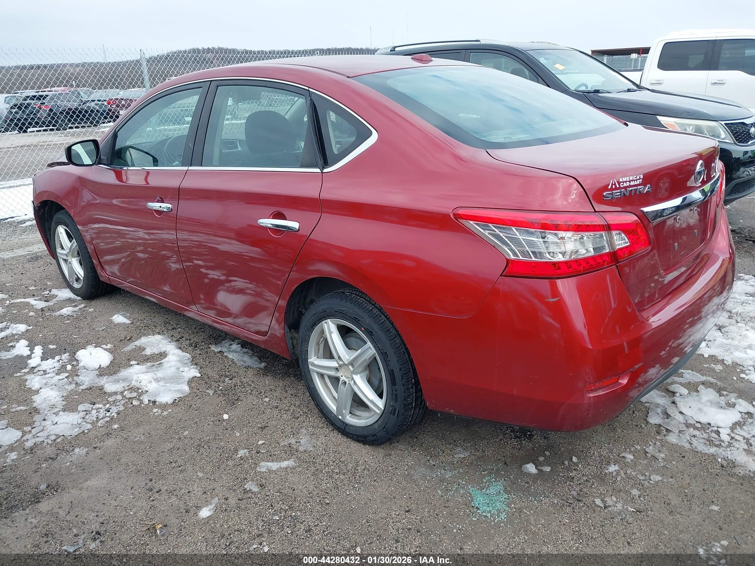 2015 Nissan Sentra Fe+ S/s/sl/sr/sv Red vin: 3N1AB7AP3FL664228