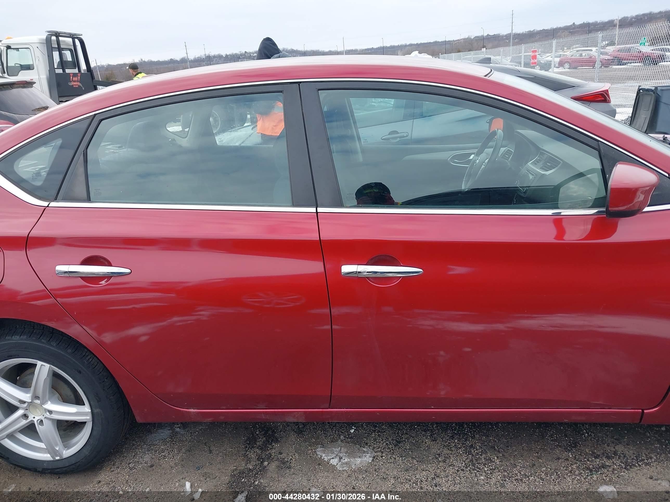 2015 Nissan Sentra Fe+ S/s/sl/sr/sv Red vin: 3N1AB7AP3FL664228