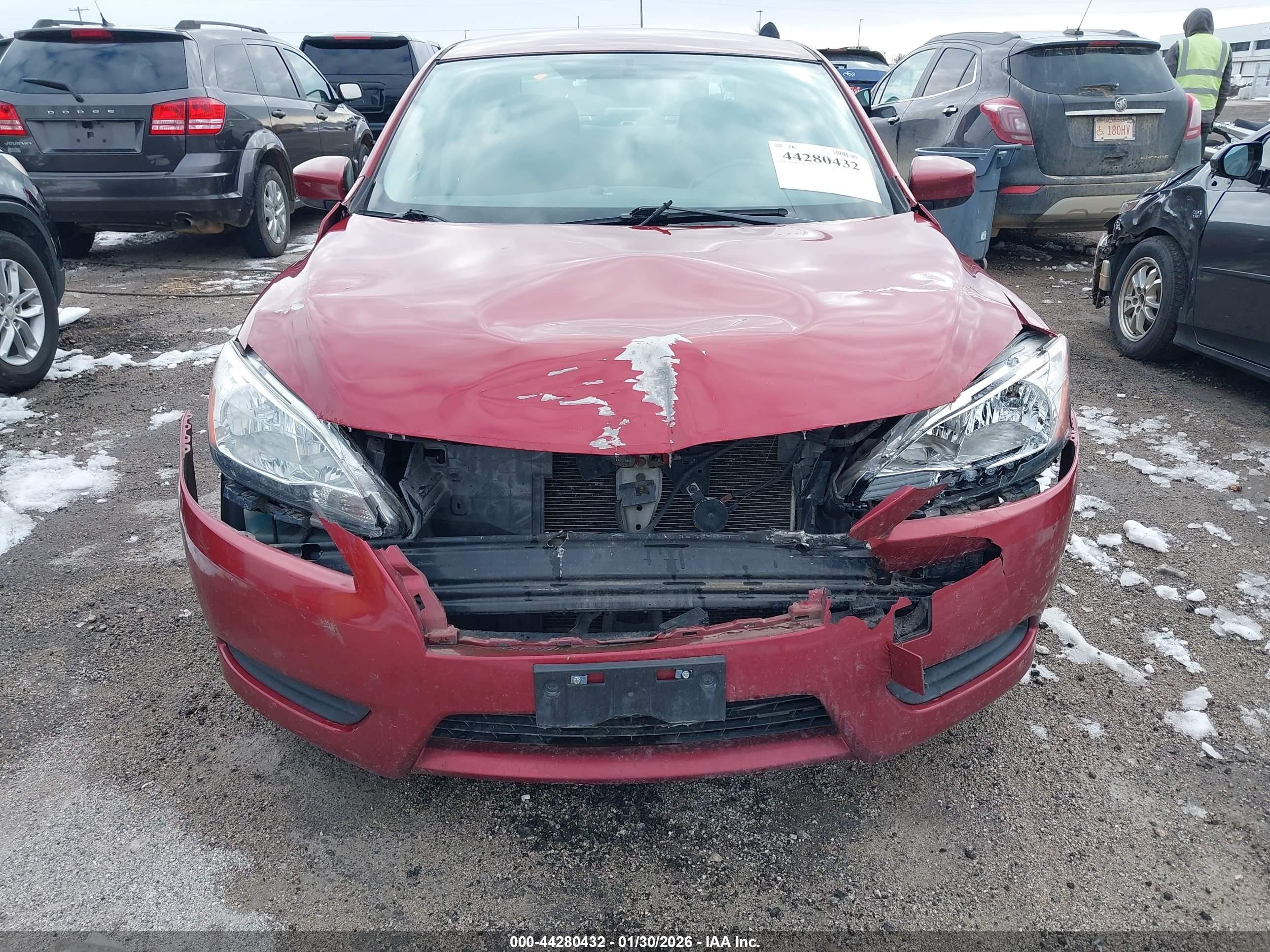 2015 Nissan Sentra Fe+ S/s/sl/sr/sv Red vin: 3N1AB7AP3FL664228