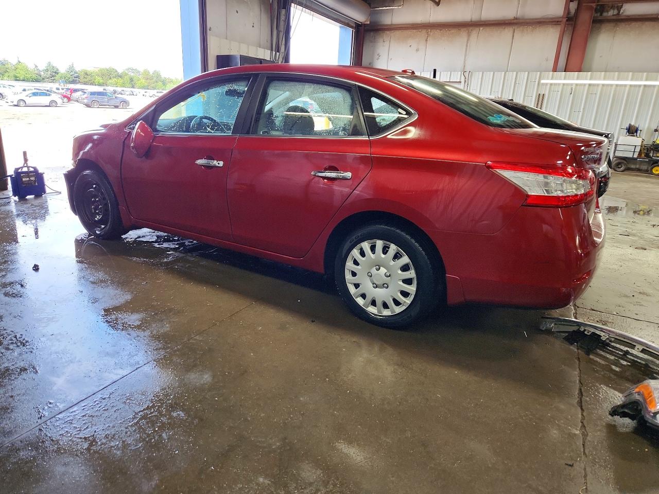 2015 Nissan Sentra Sv Red vin: 3N1AB7AP3FL675097