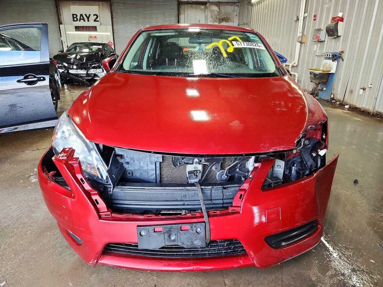 2015 Nissan Sentra Sv Red vin: 3N1AB7AP3FL675097