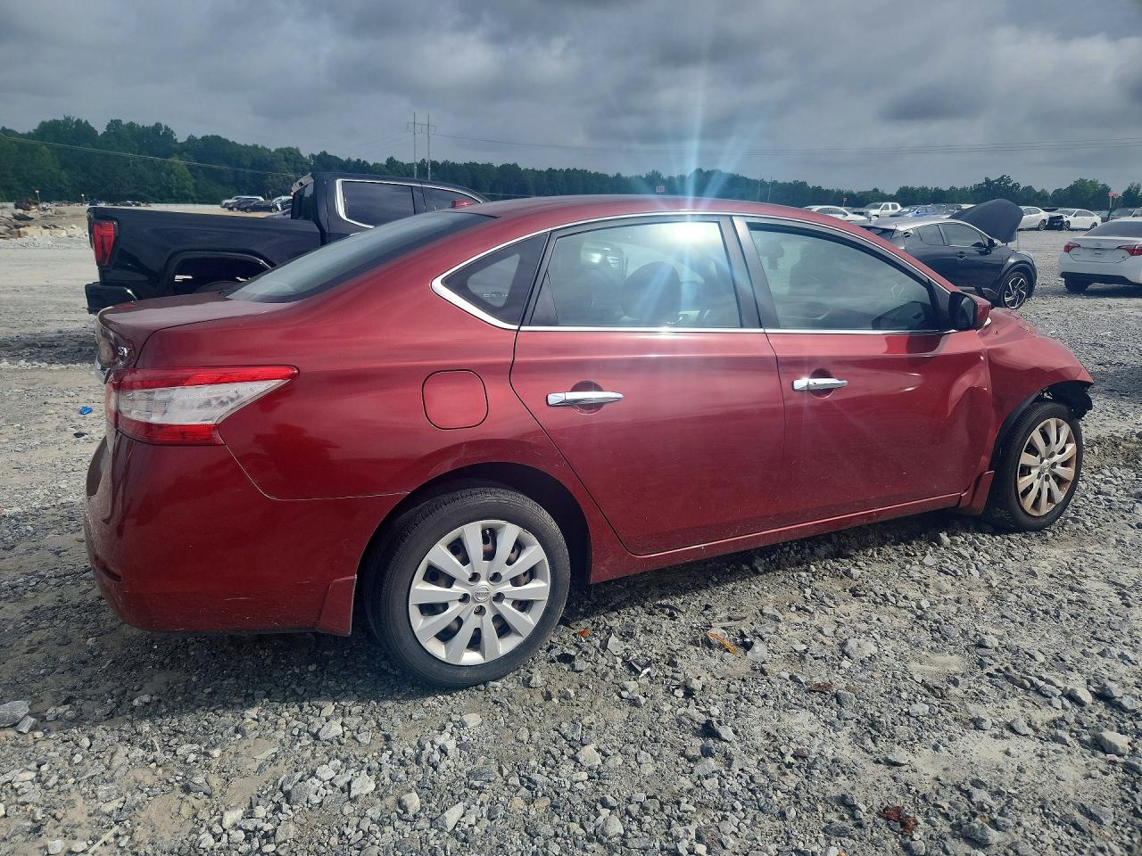 2015 Nissan Sentra Sv Red vin: 3N1AB7AP3FL689548