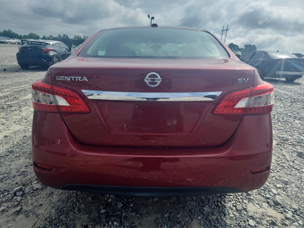 2015 Nissan Sentra Sv Red vin: 3N1AB7AP3FL689548