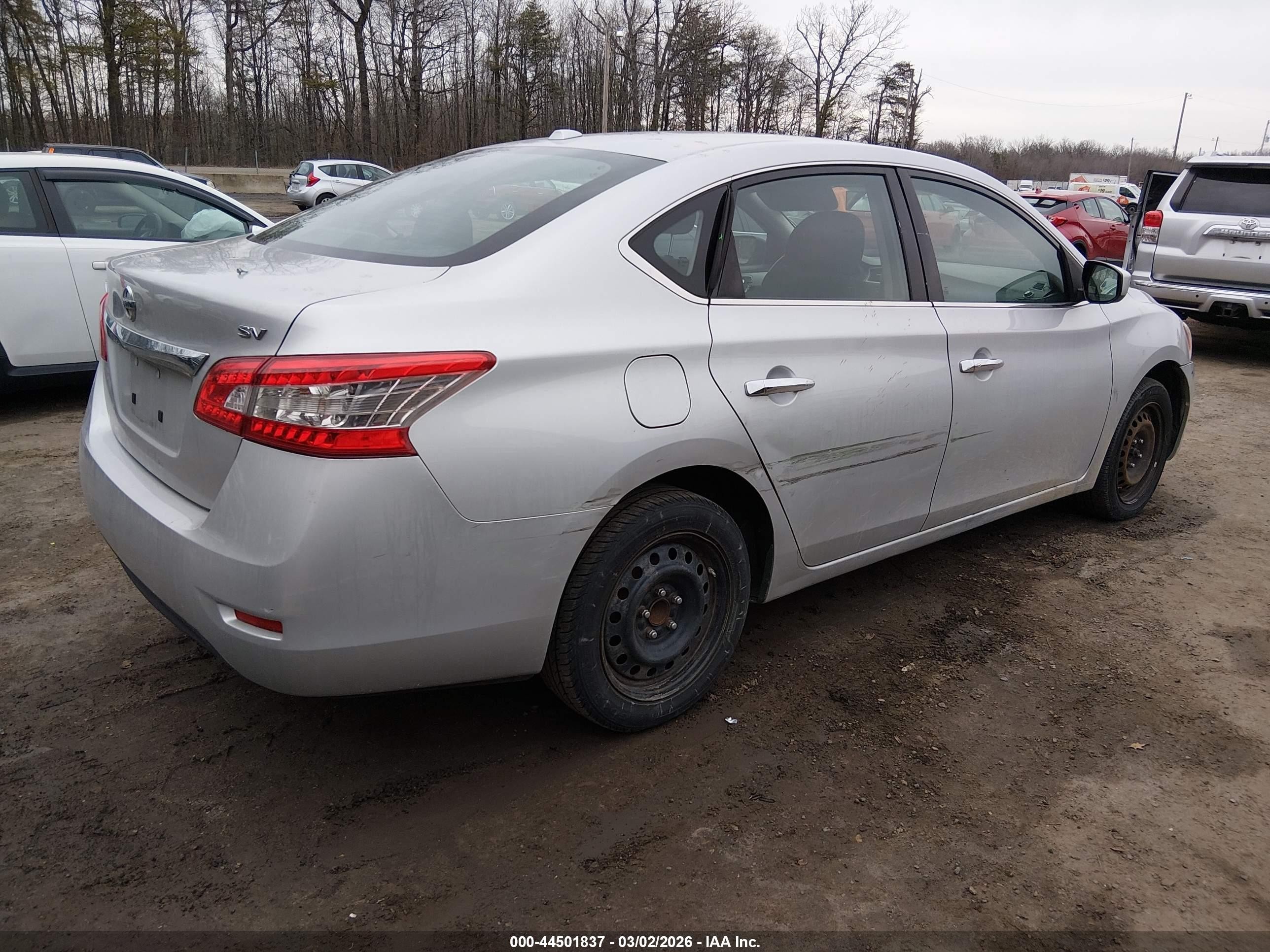 2015 Nissan Sentra Sv Silver vin: 3N1AB7AP3FL693115