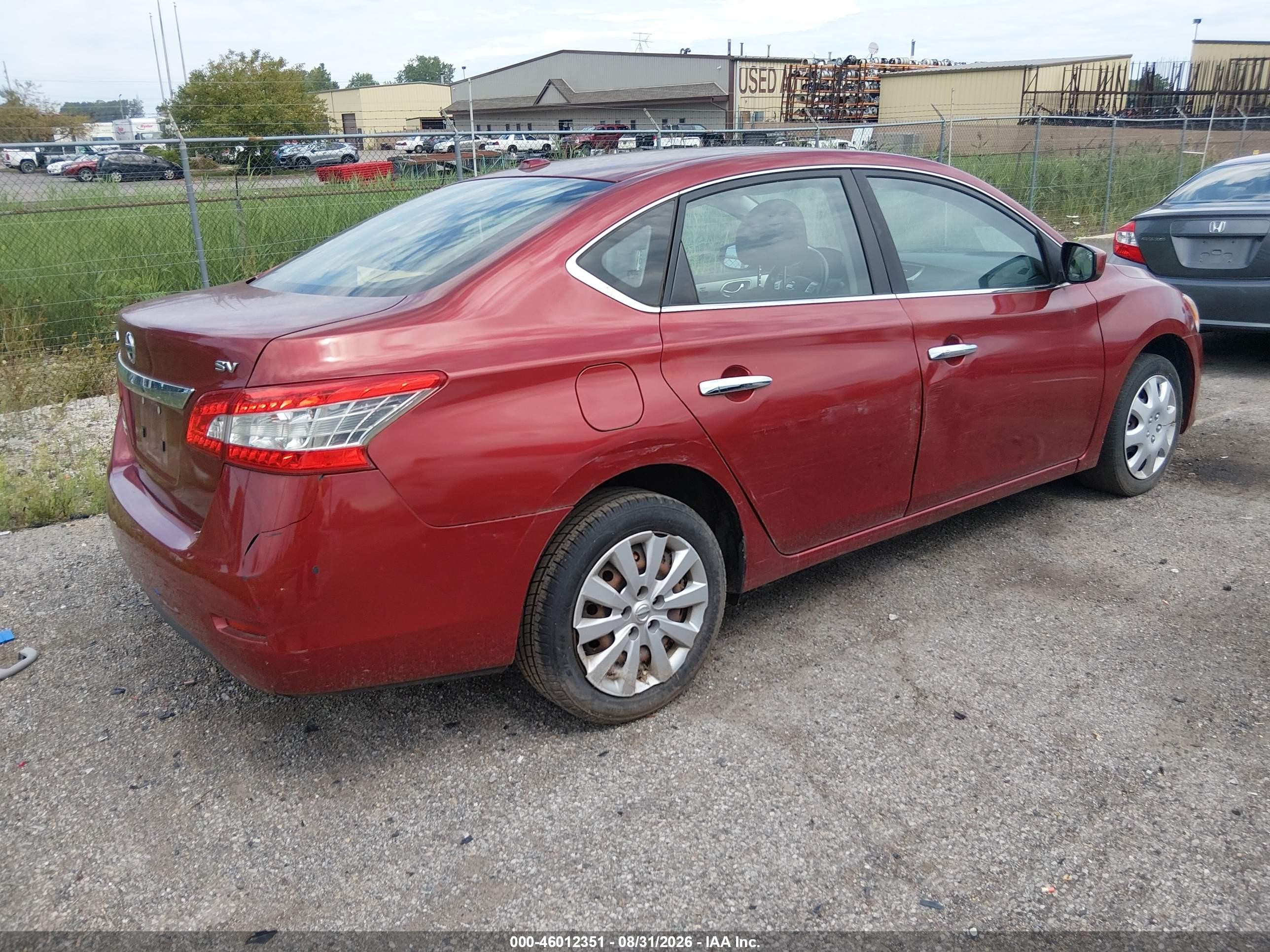 2015 Nissan Sentra Fe+ S/s/sl/sr/sv Темно-бордовый vin: 3N1AB7AP3FY213822
