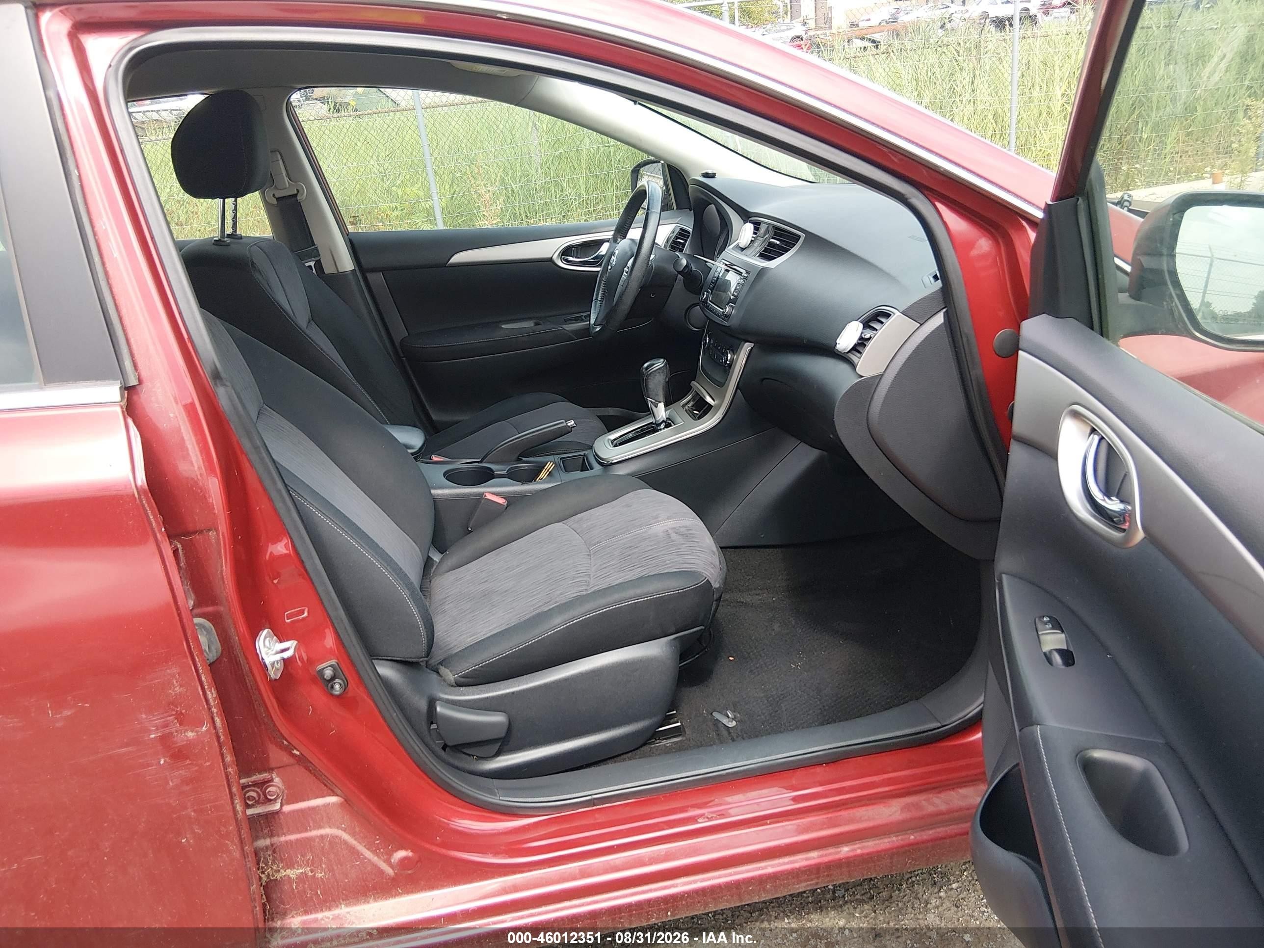 2015 Nissan Sentra Fe+ S/s/sl/sr/sv Темно-бордовый vin: 3N1AB7AP3FY213822