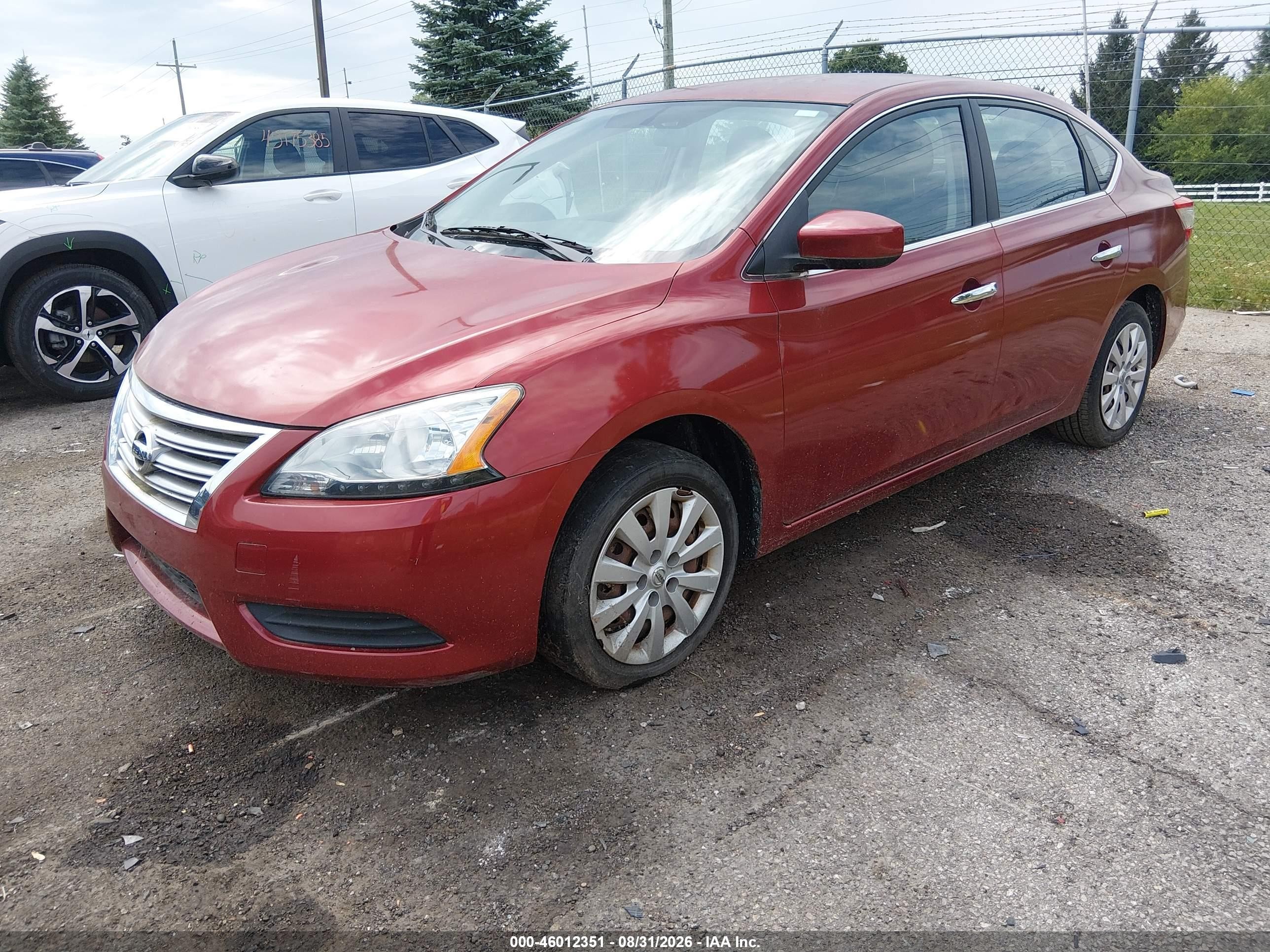 2015 Nissan Sentra Fe+ S/s/sl/sr/sv Темно-бордовый vin: 3N1AB7AP3FY213822