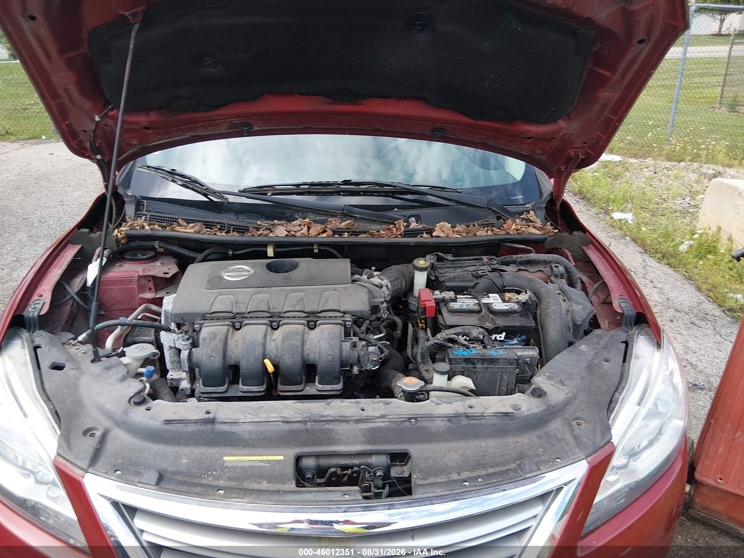 2015 Nissan Sentra Fe+ S/s/sl/sr/sv Темно-бордовый vin: 3N1AB7AP3FY213822