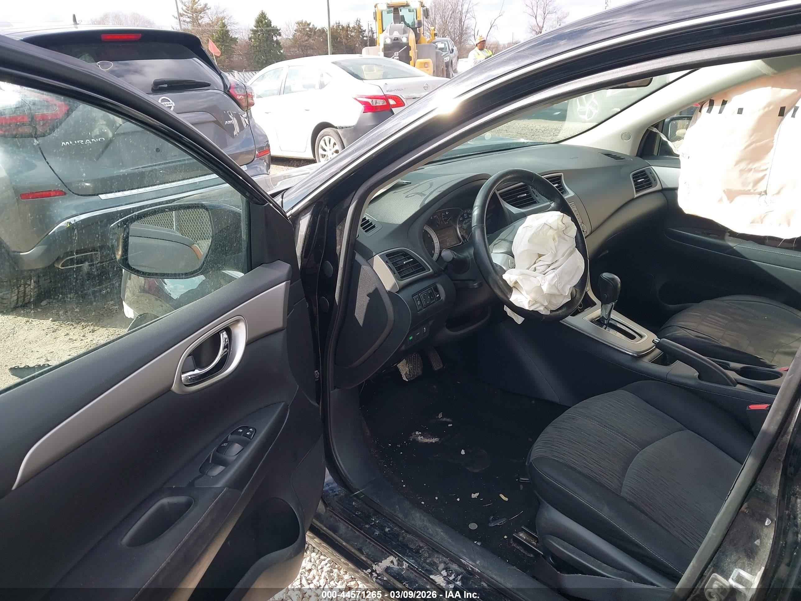 2015 Nissan Sentra Sv Black vin: 3N1AB7AP3FY214615