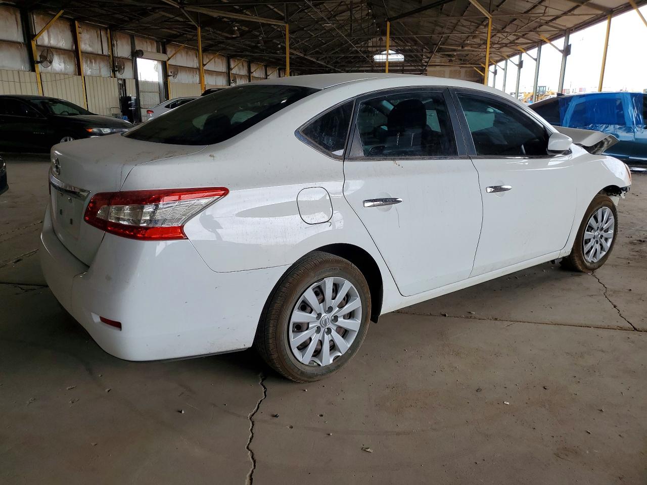 2015 Nissan Sentra S White vin: 3N1AB7AP3FY217840