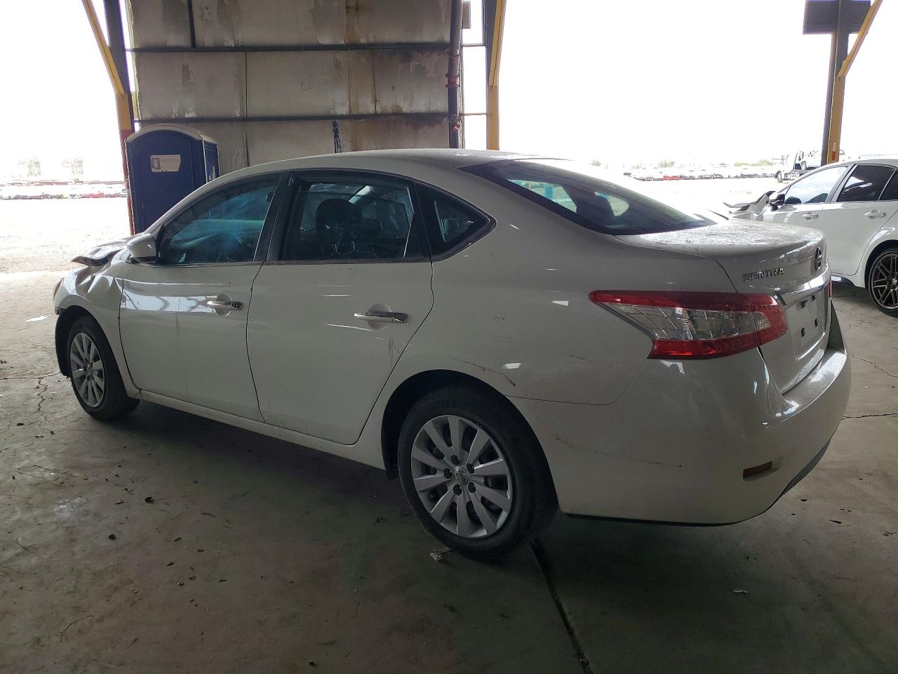 2015 Nissan Sentra S White vin: 3N1AB7AP3FY217840