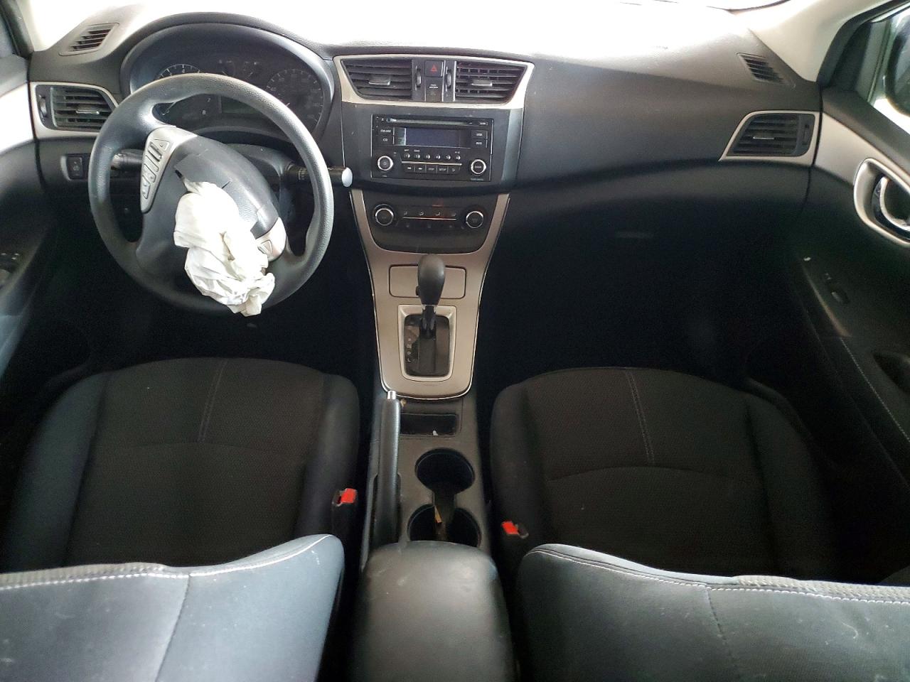 2015 Nissan Sentra S White vin: 3N1AB7AP3FY217840