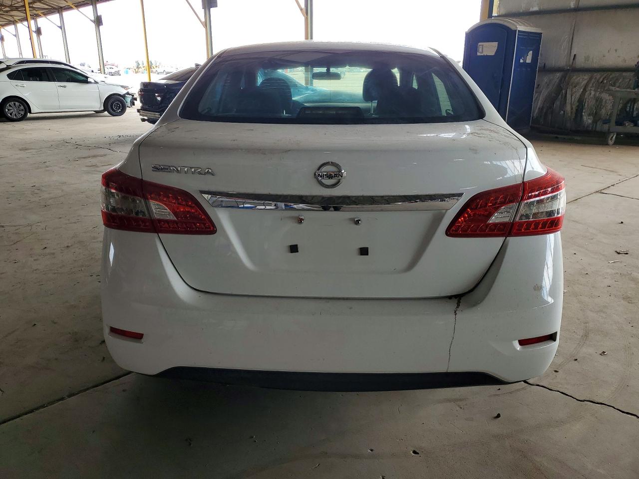 2015 Nissan Sentra S White vin: 3N1AB7AP3FY217840