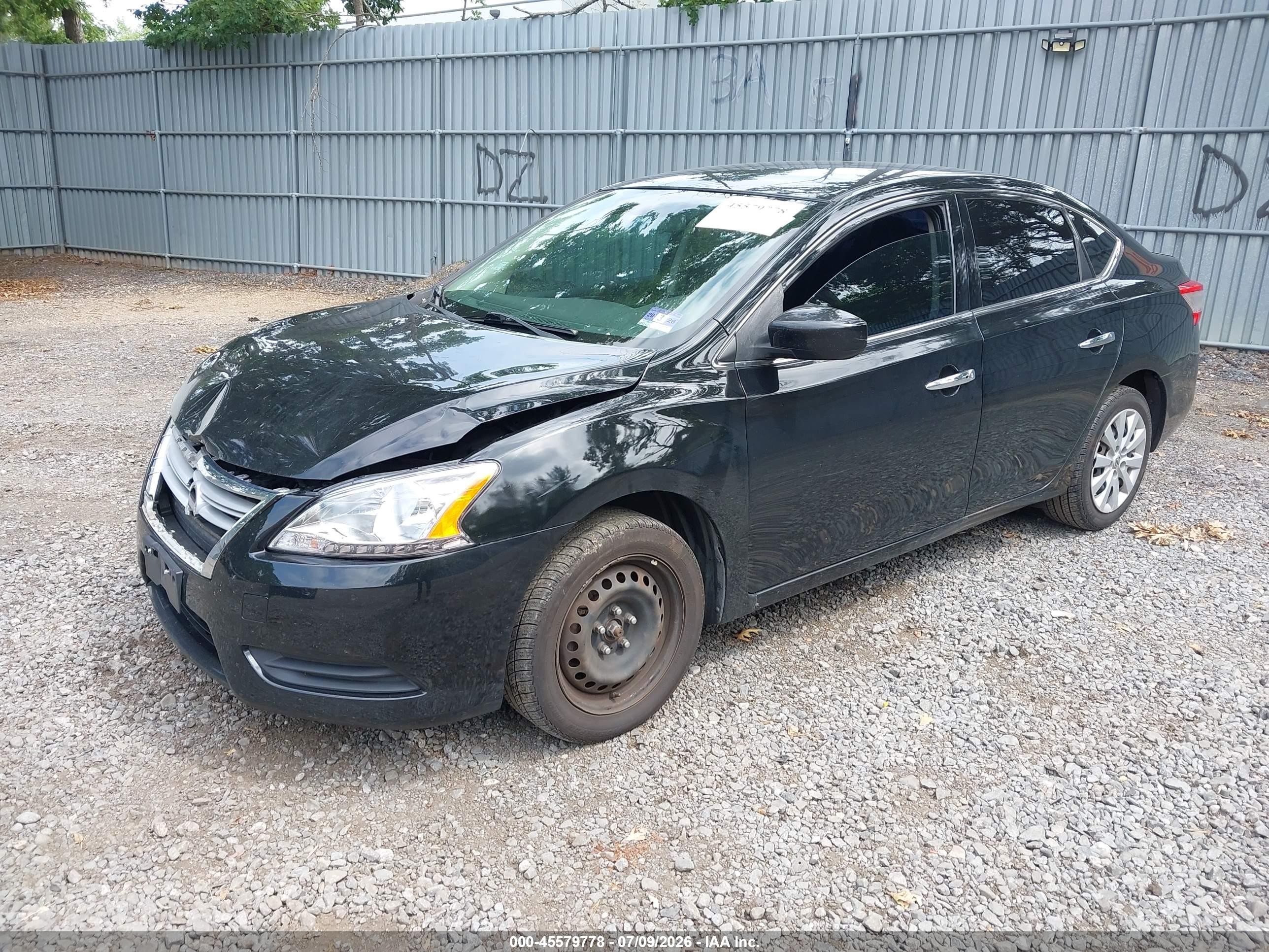2015 Nissan Sentra Sv Black vin: 3N1AB7AP3FY224562