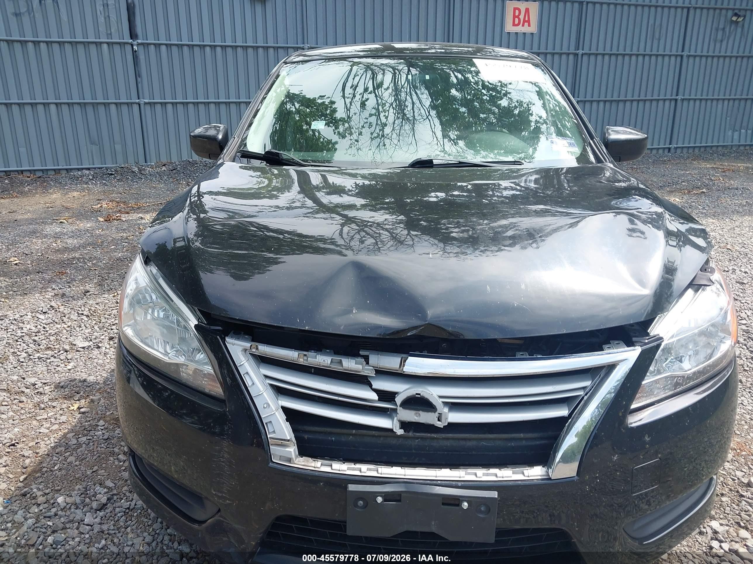 2015 Nissan Sentra Sv Black vin: 3N1AB7AP3FY224562