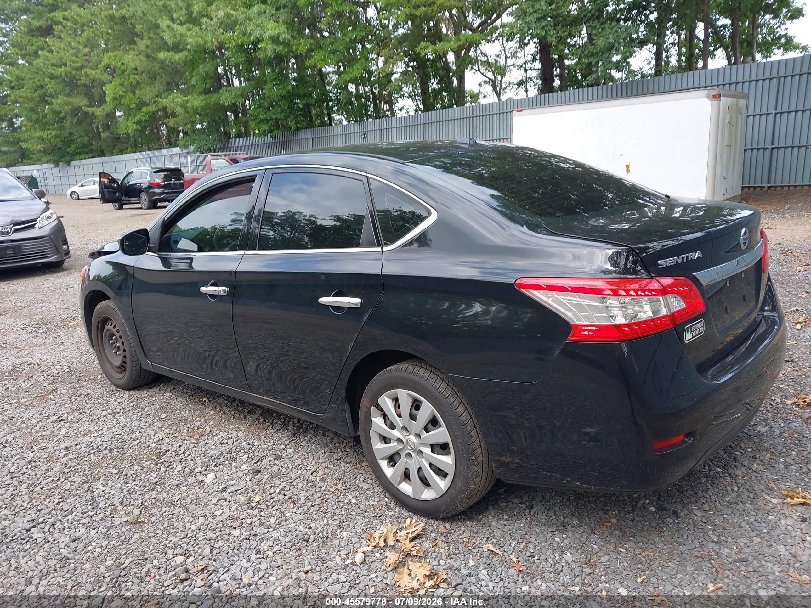 2015 Nissan Sentra Sv Black vin: 3N1AB7AP3FY224562