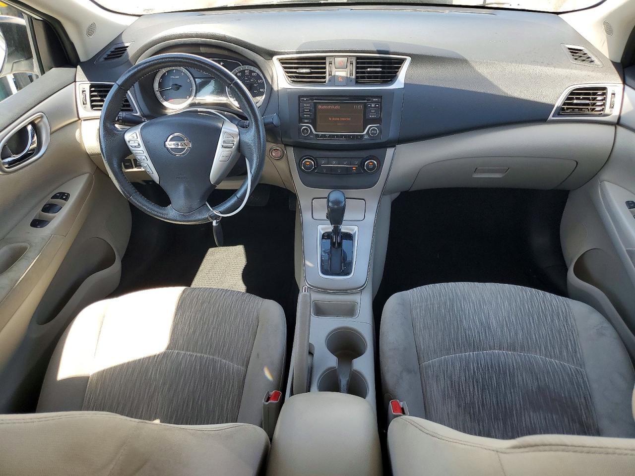 2015 Nissan Sentra Sv White vin: 3N1AB7AP3FY224769