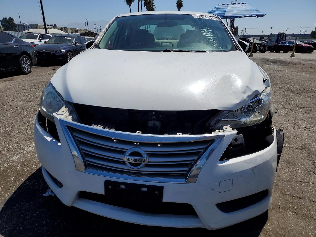 2015 Nissan Sentra Sv White vin: 3N1AB7AP3FY224769