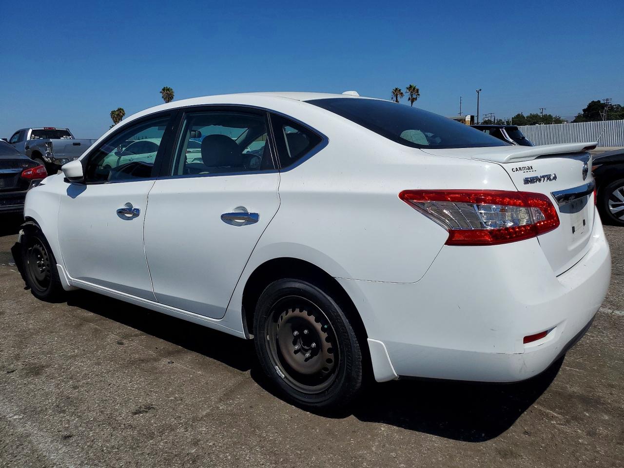 2015 Nissan Sentra Sv White vin: 3N1AB7AP3FY224769