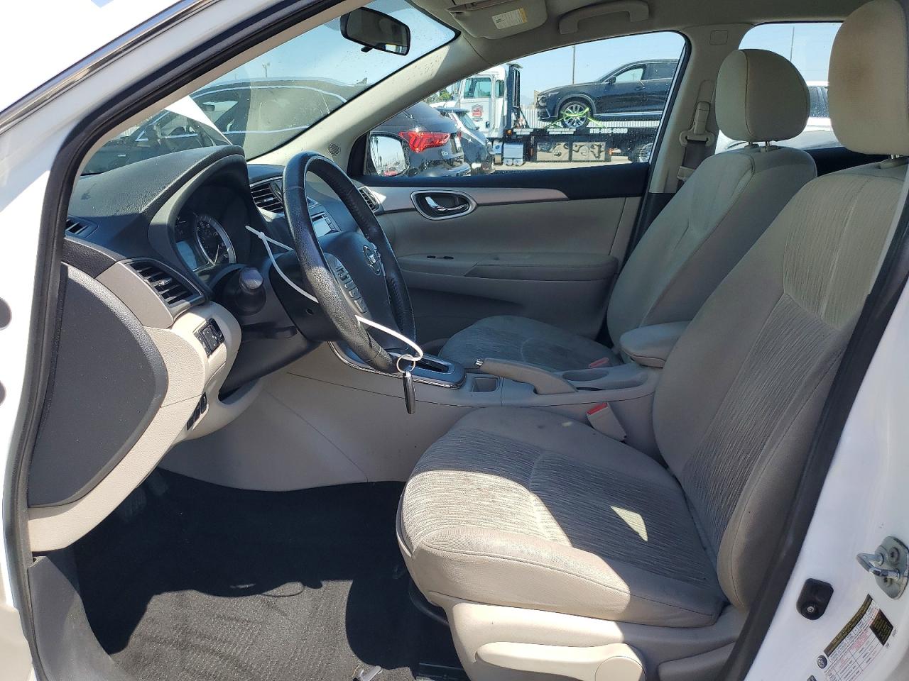 2015 Nissan Sentra Sv White vin: 3N1AB7AP3FY224769