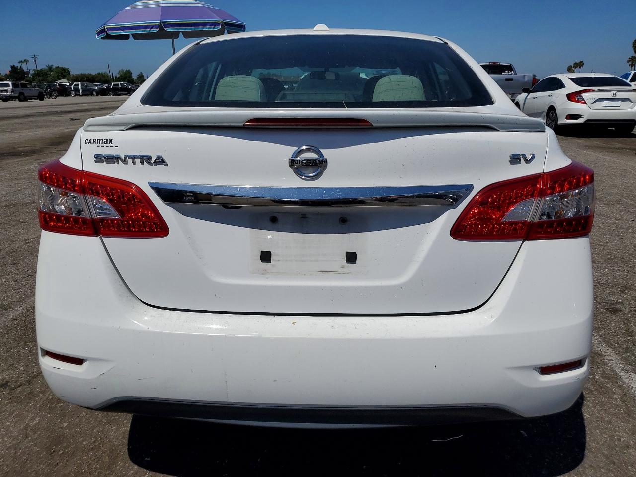 2015 Nissan Sentra Sv White vin: 3N1AB7AP3FY224769