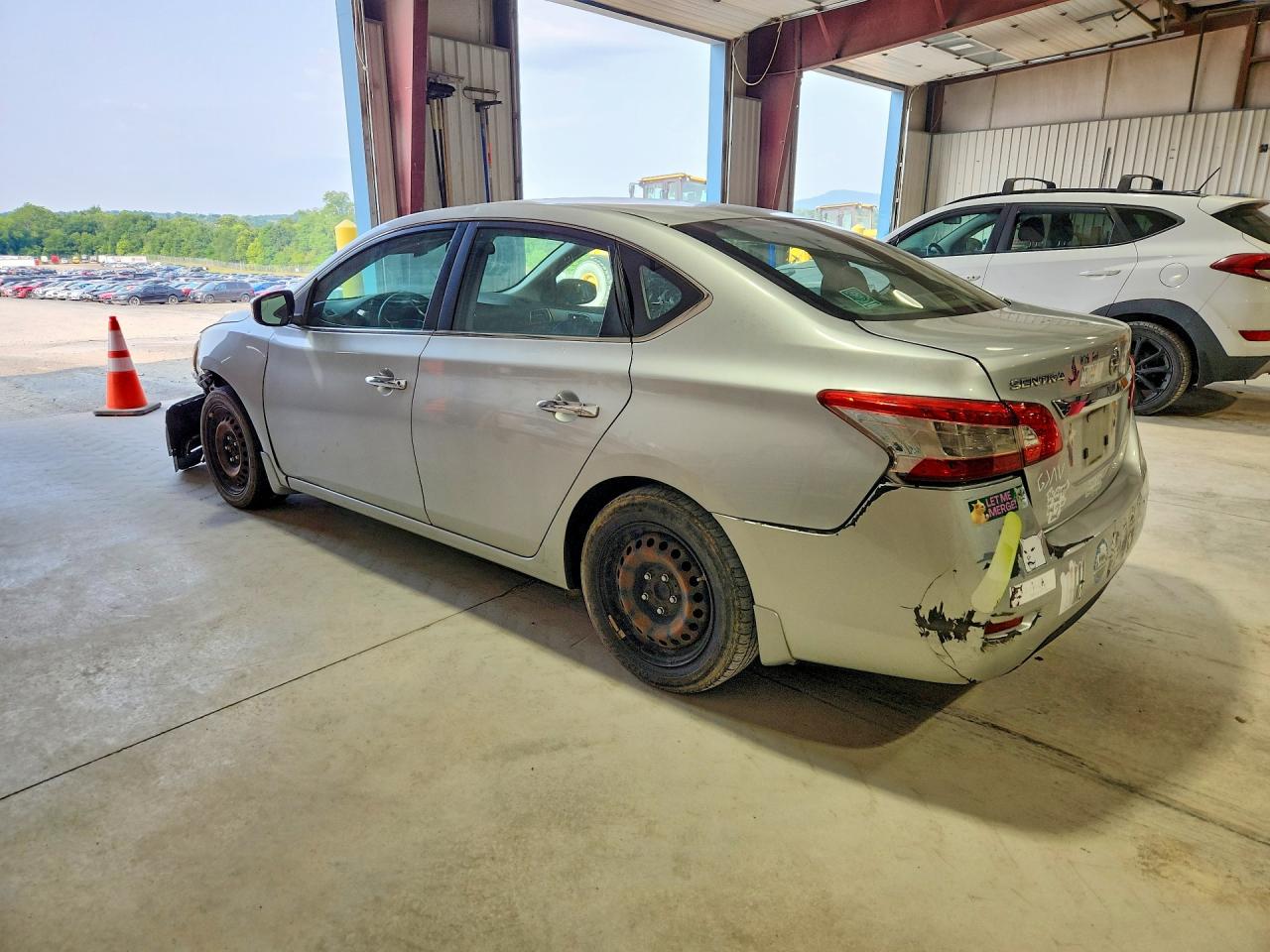 2015 Nissan Sentra S Silver vin: 3N1AB7AP3FY233441