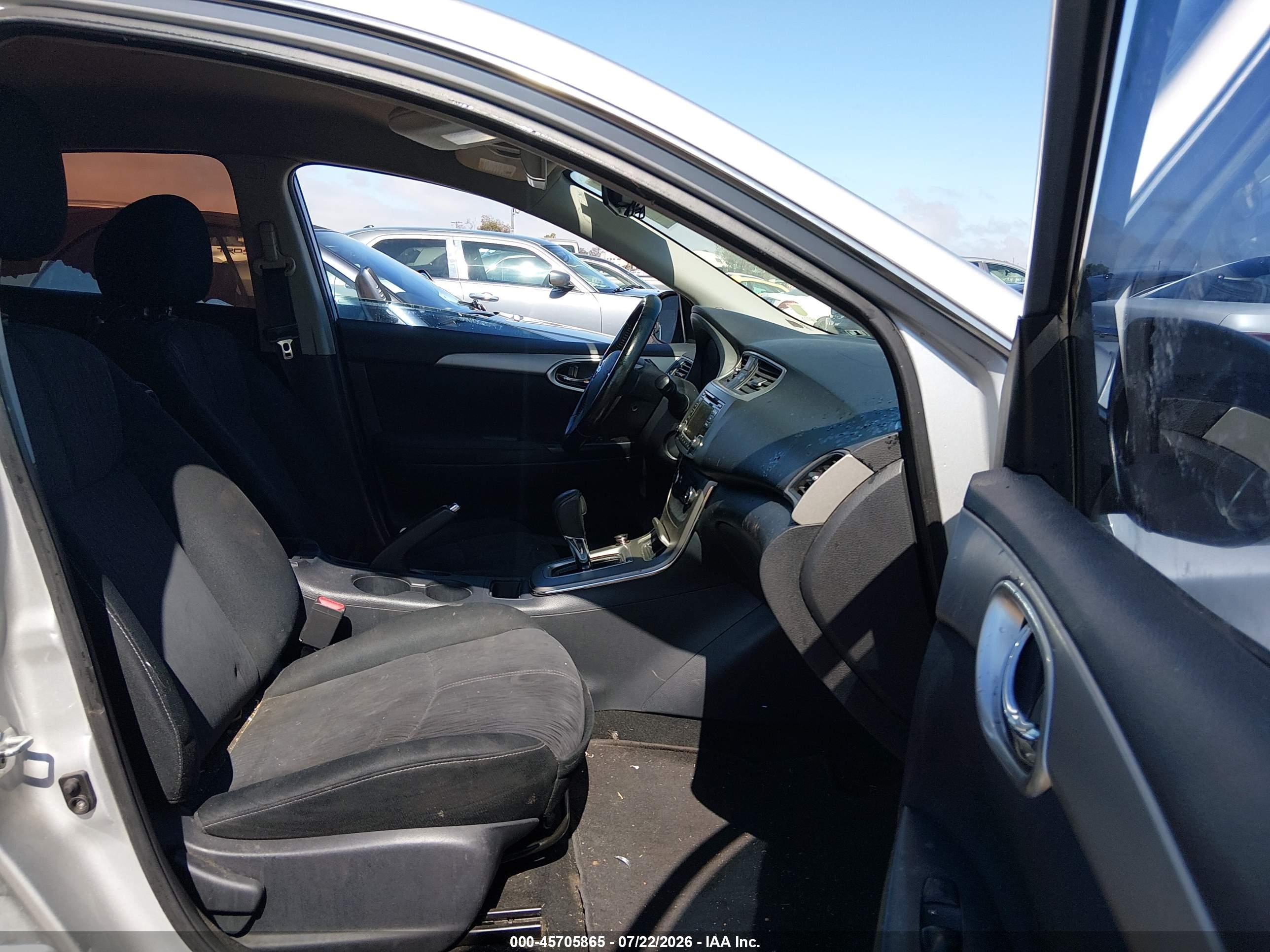 2015 Nissan Sentra Fe+ S/s/sl/sr/sv Silver vin: 3N1AB7AP3FY234704