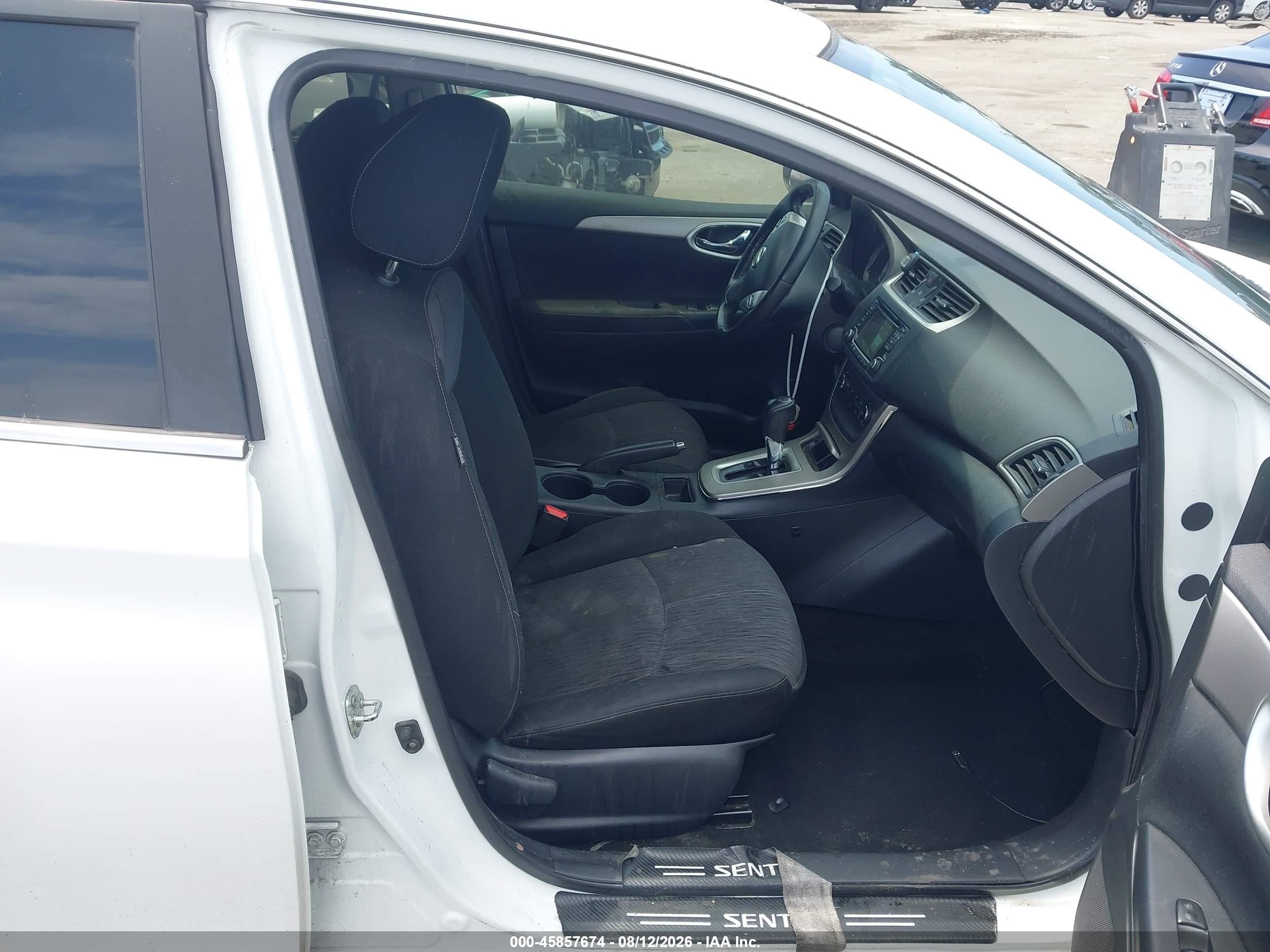 2015 Nissan Sentra Fe+ S/s/sl/sr/sv White vin: 3N1AB7AP3FY236758