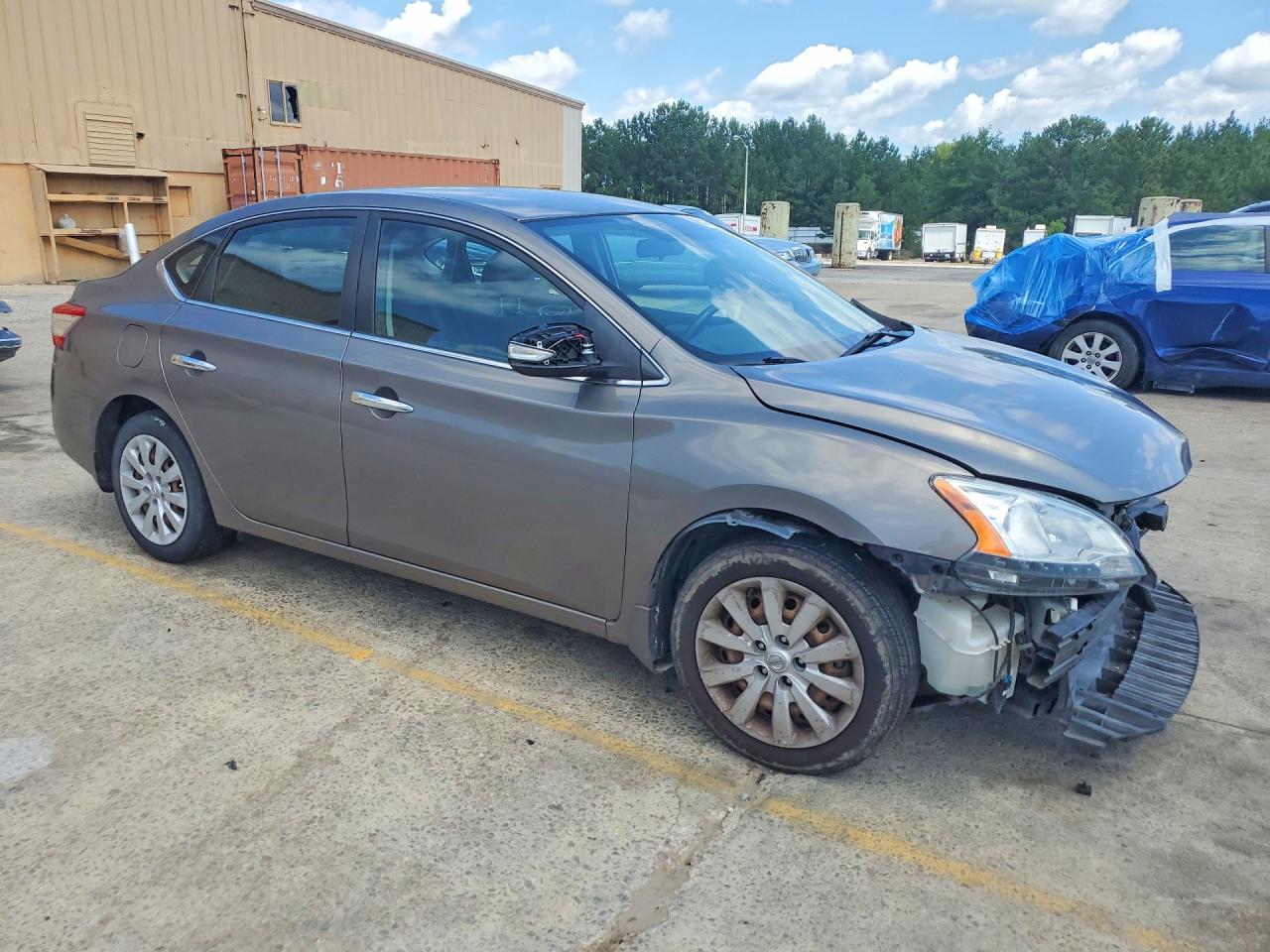 2015 Nissan Sentra Sv Gray vin: 3N1AB7AP3FY237988