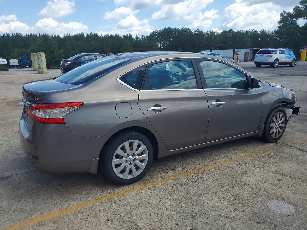2015 Nissan Sentra Sv Gray vin: 3N1AB7AP3FY237988