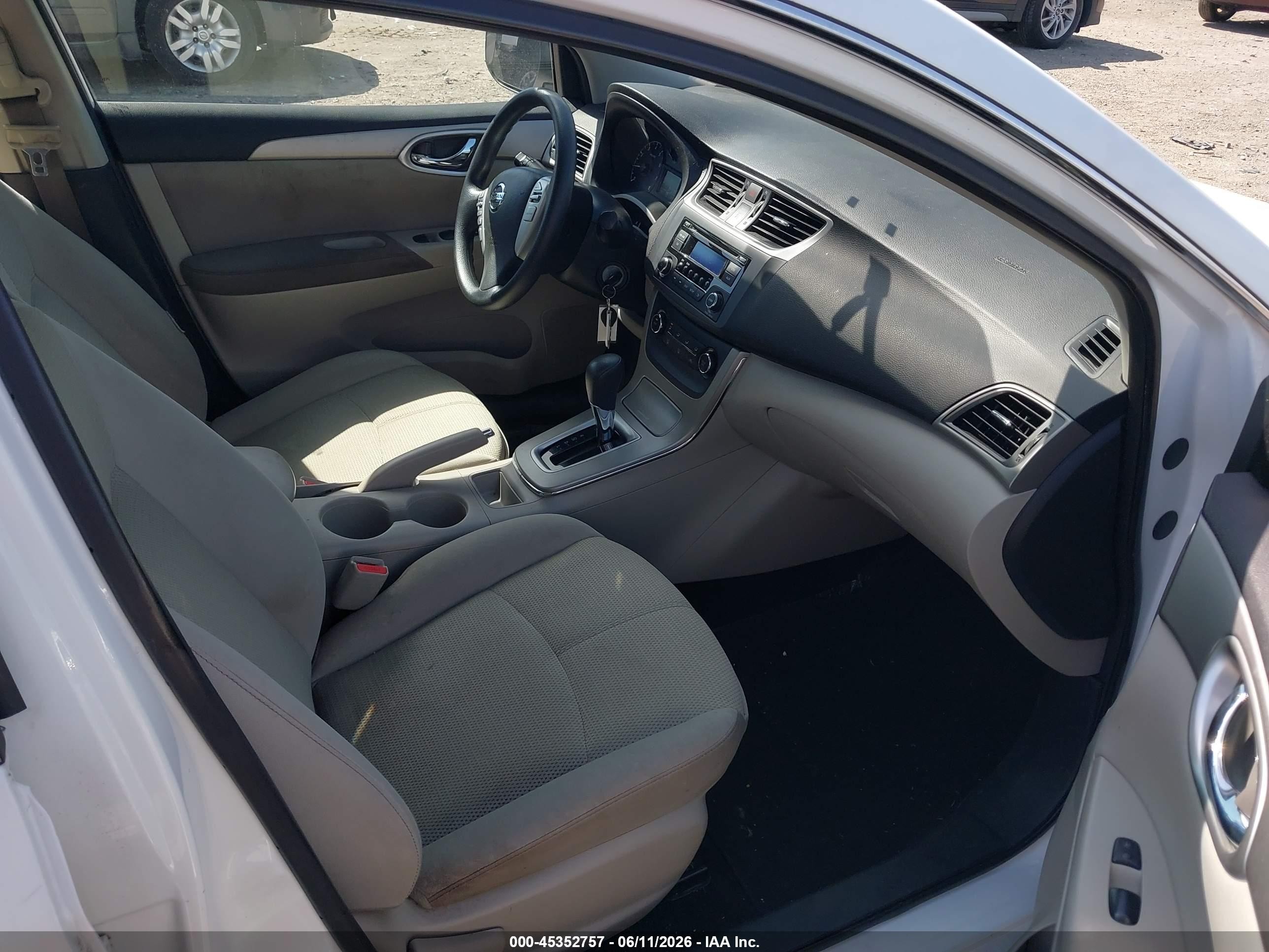 2015 Nissan Sentra Fe+ S/s/sl/sr/sv White vin: 3N1AB7AP3FY241300