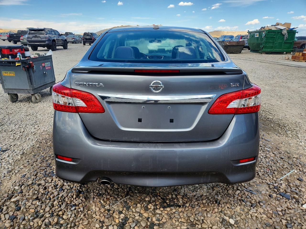 2015 Nissan Sentra Sr Gray vin: 3N1AB7AP3FY241524